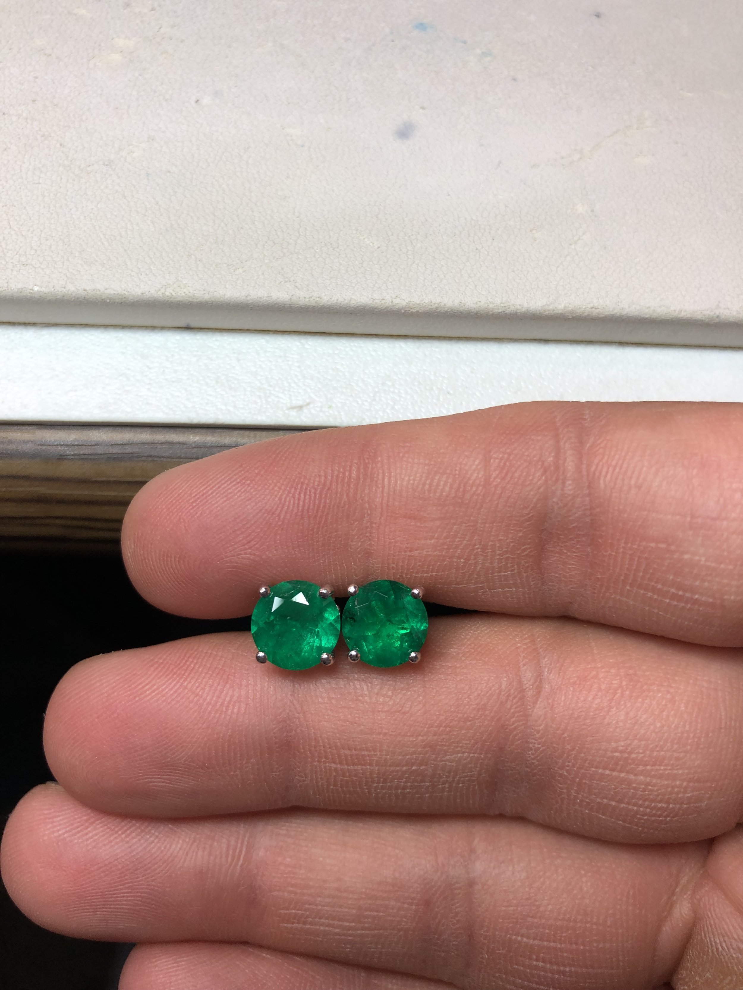 Emerald Studs
