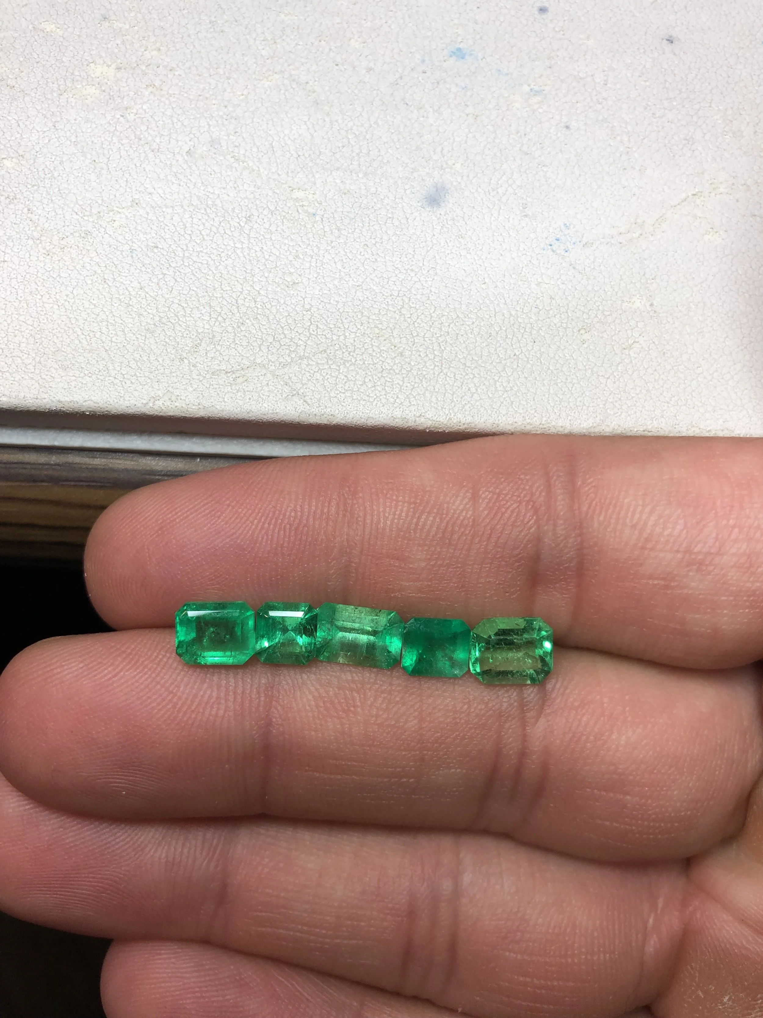 Natural Colombian Emeralds (5 stones)