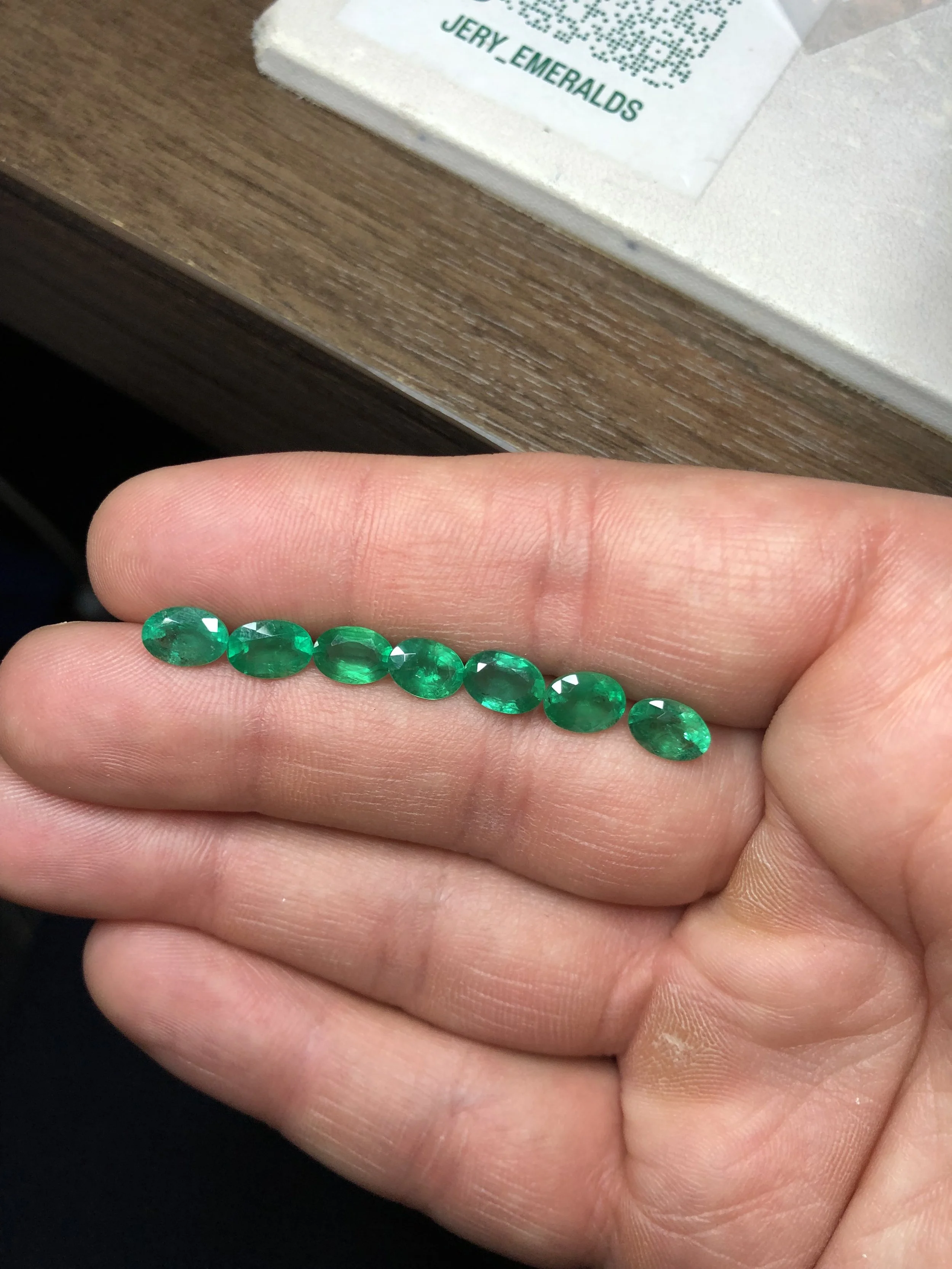 Natural Colombian Emeralds Oval