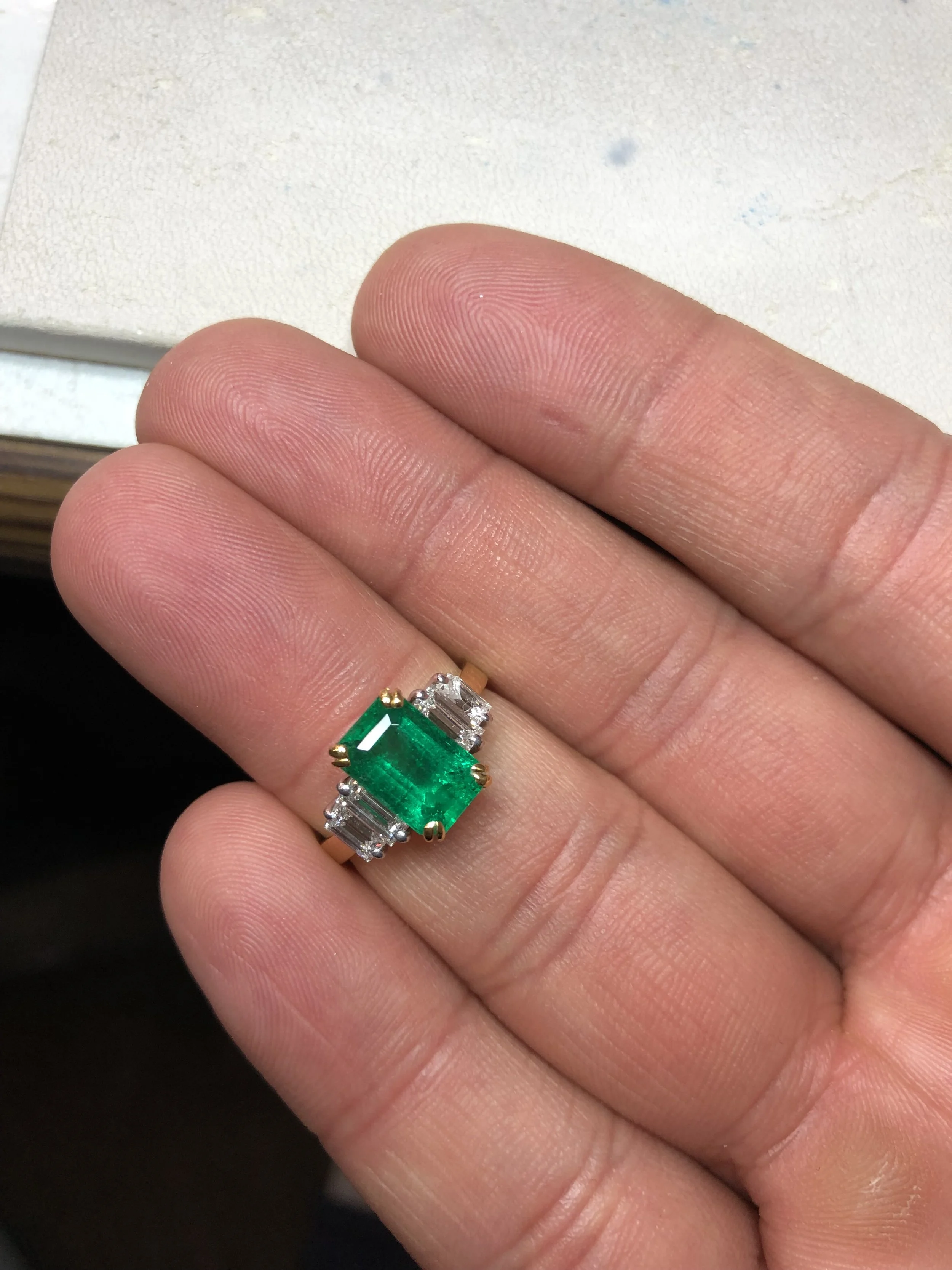 Emerald Diamond Ring