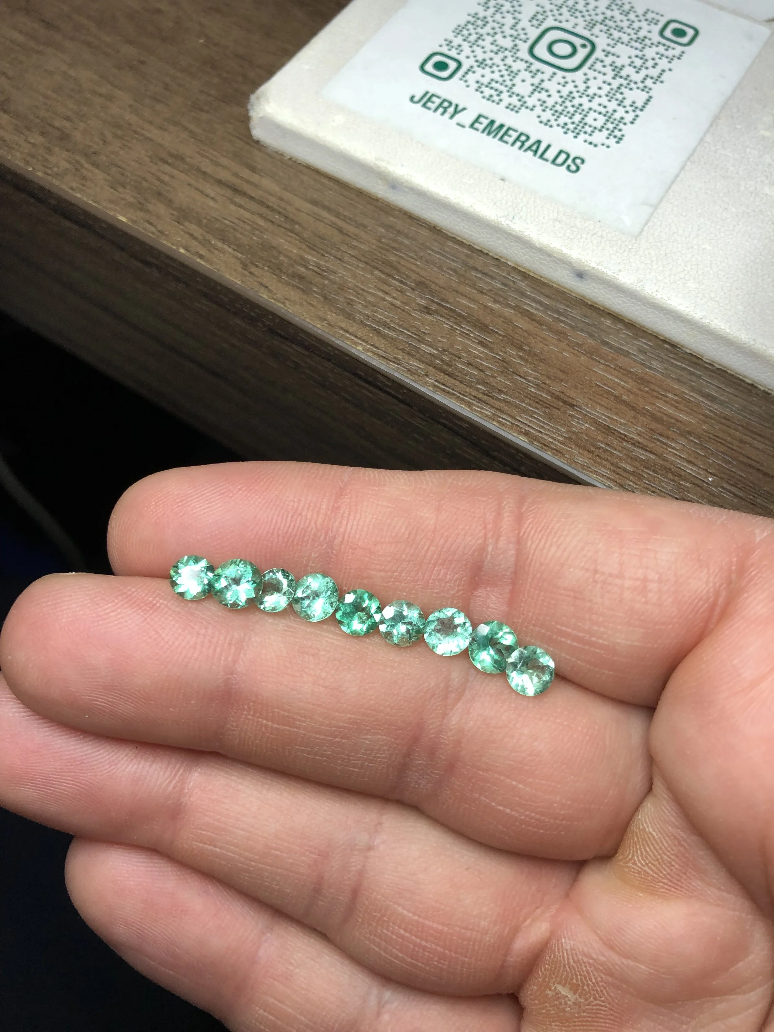 Natural Colombian Emeralds Rounds