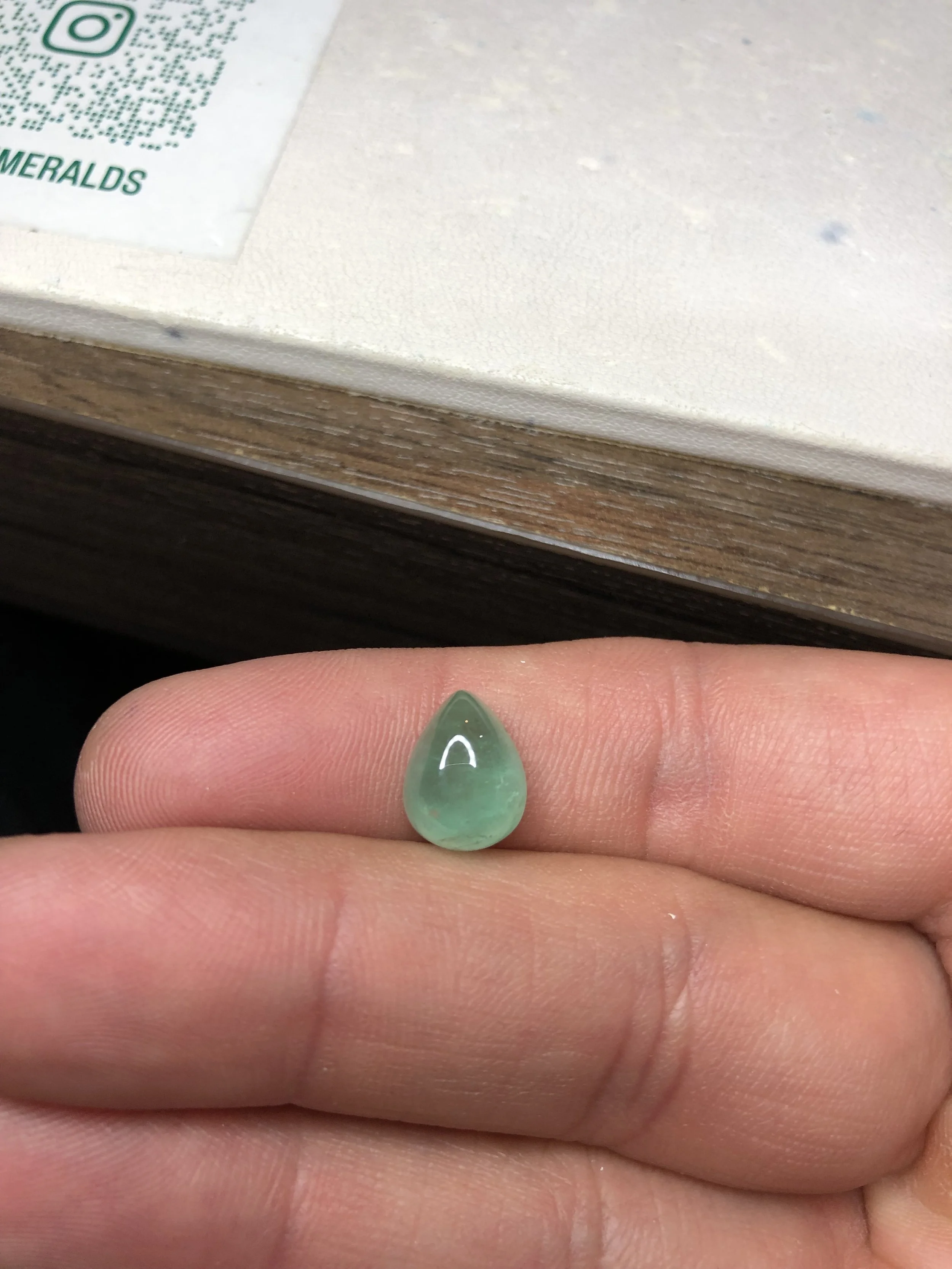 Natural Colombian Emerald Pear