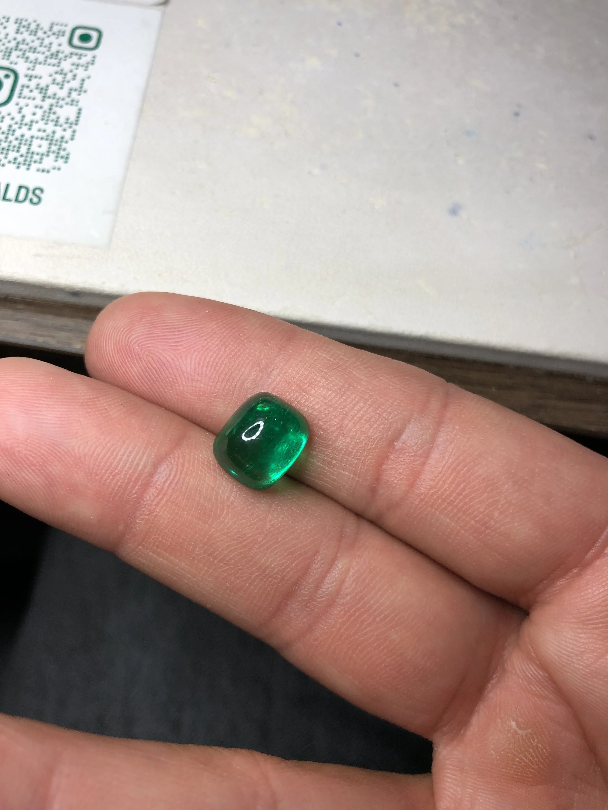 Natural Colombian Emerald Sugar Loaf