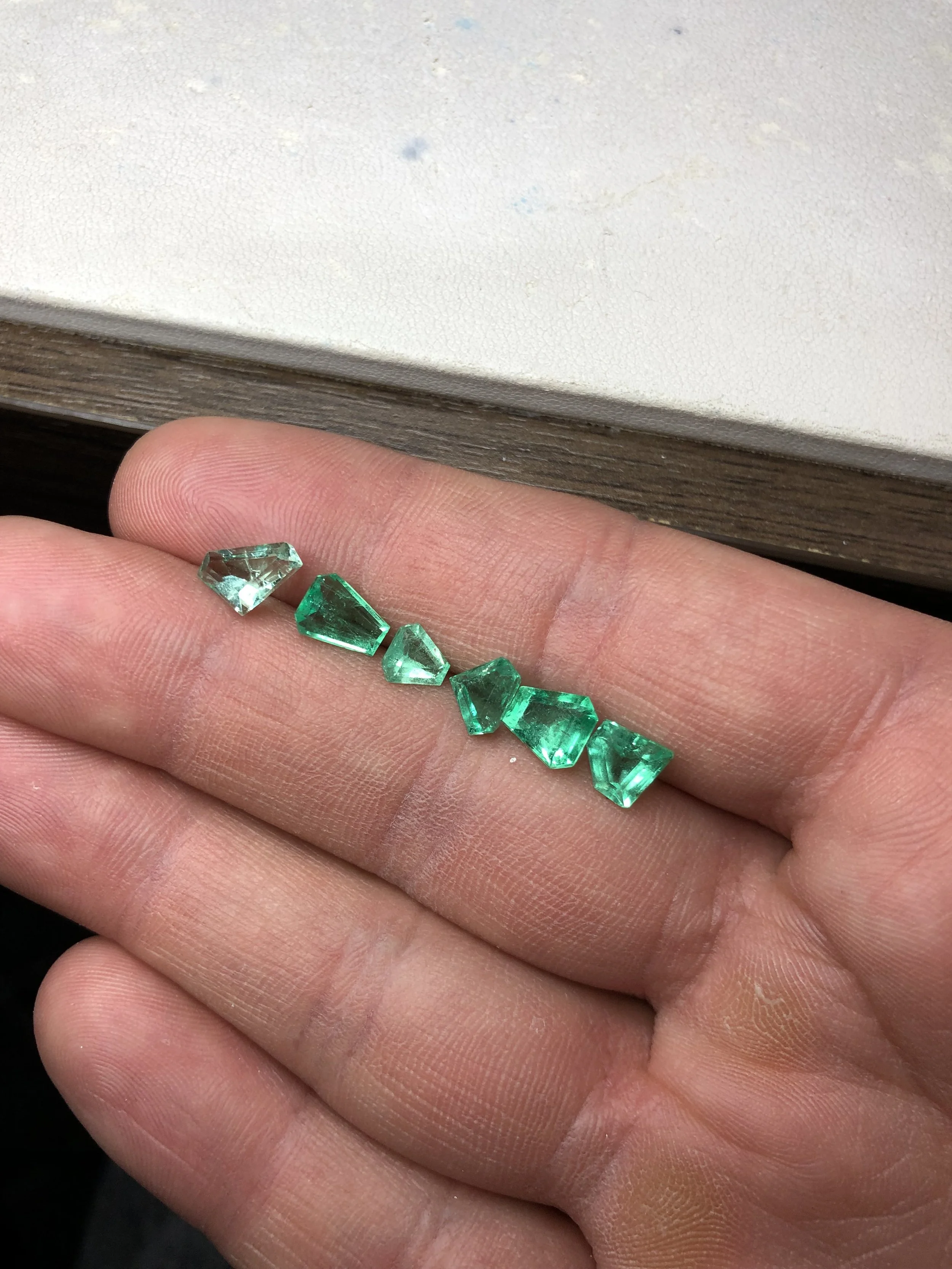 Natural Colombian Emeralds Different Shapes