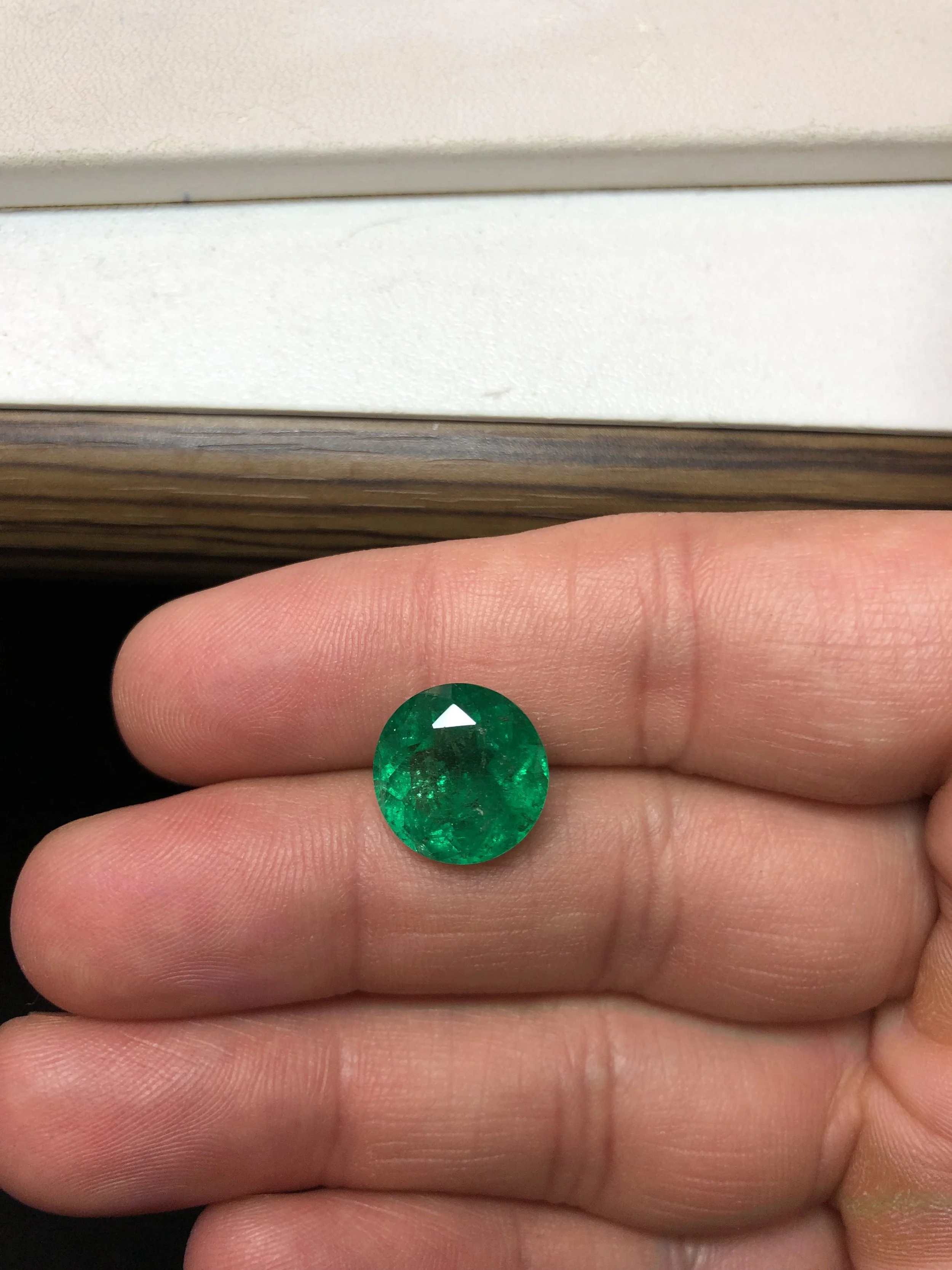 Natural Colombian Emerald Round