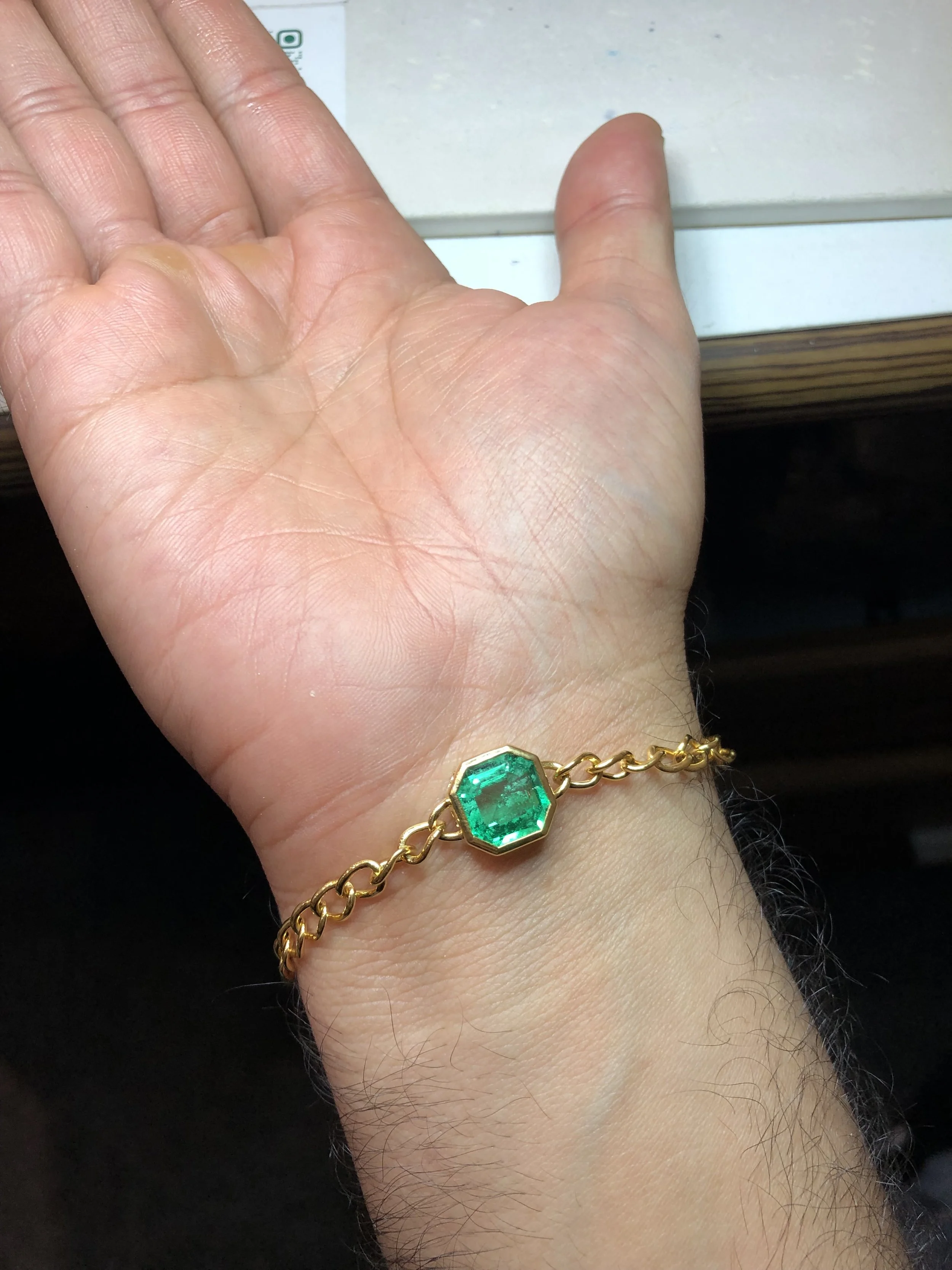 Emerald Gold Bracelet