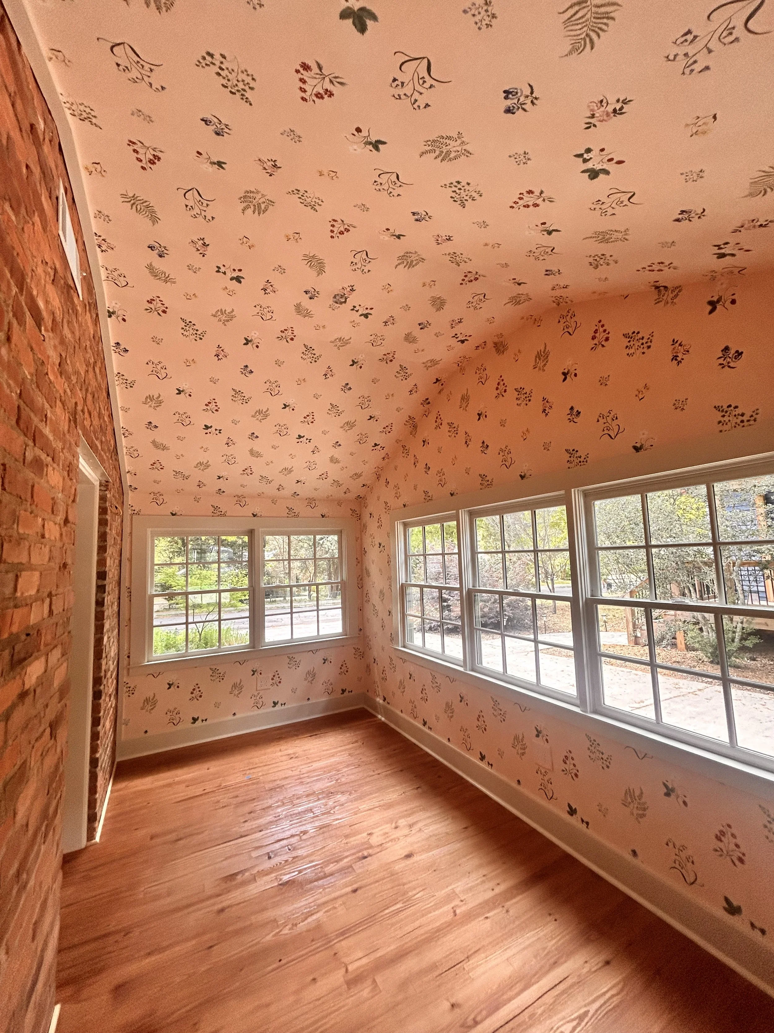 Best wallpaper installer in Athens, Ga and Lake Oconee.  Office Ceiling Wallpaper.