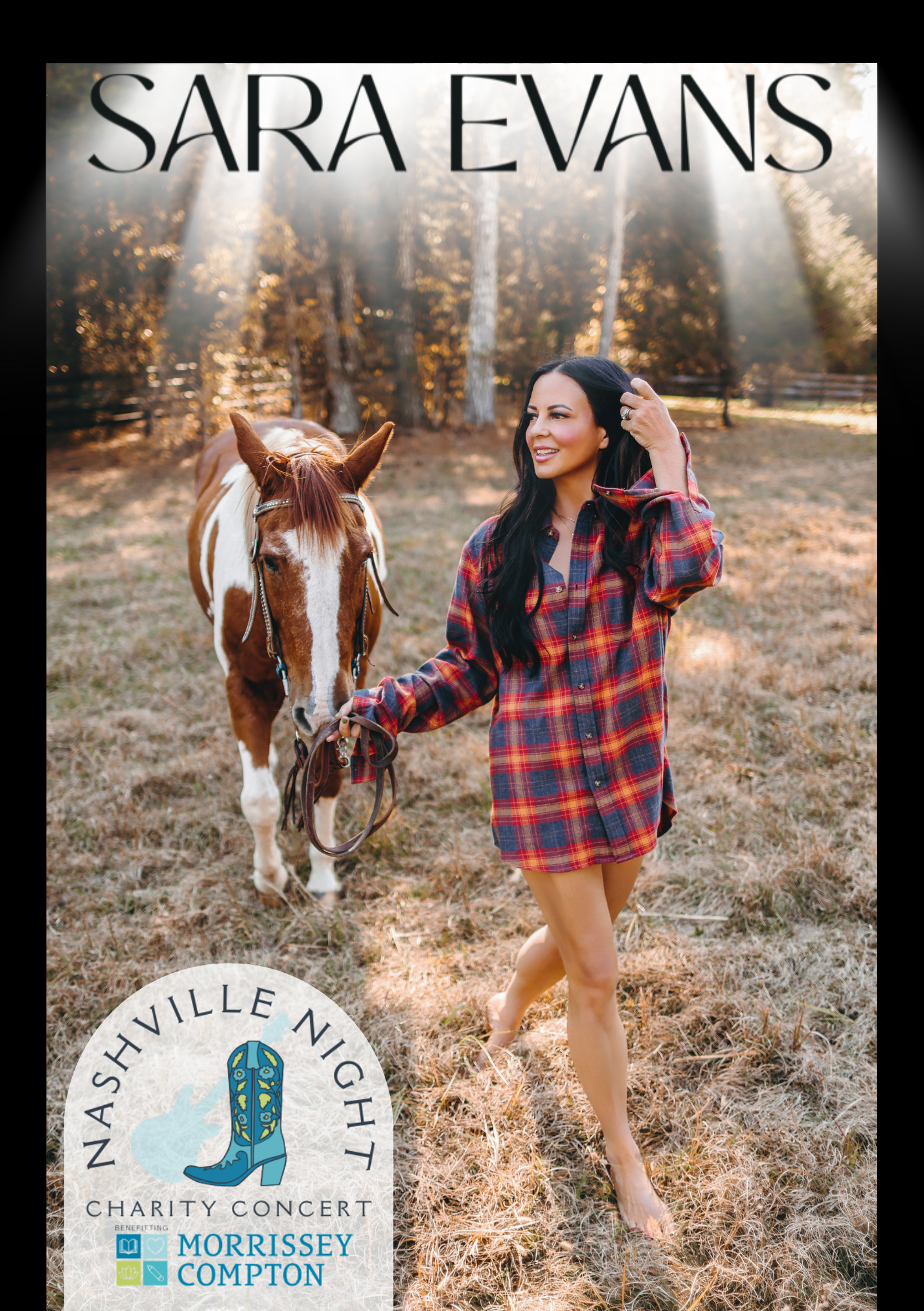 SARA EVANS LIVE..Nashville Night Charity Concert opener Sofia Claire!