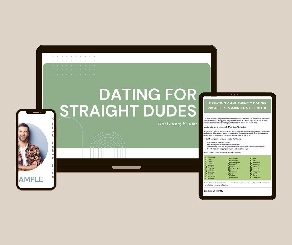 Dating for Straight Dudes: How to Build Your Profile is live! It&rsquo;s a short course with 5 steps to help make your dating profile more authentic. Get it for $47! The link is in my bio.

https://www.tiffanyburtch.com/dating-for-straight-dudes

#da