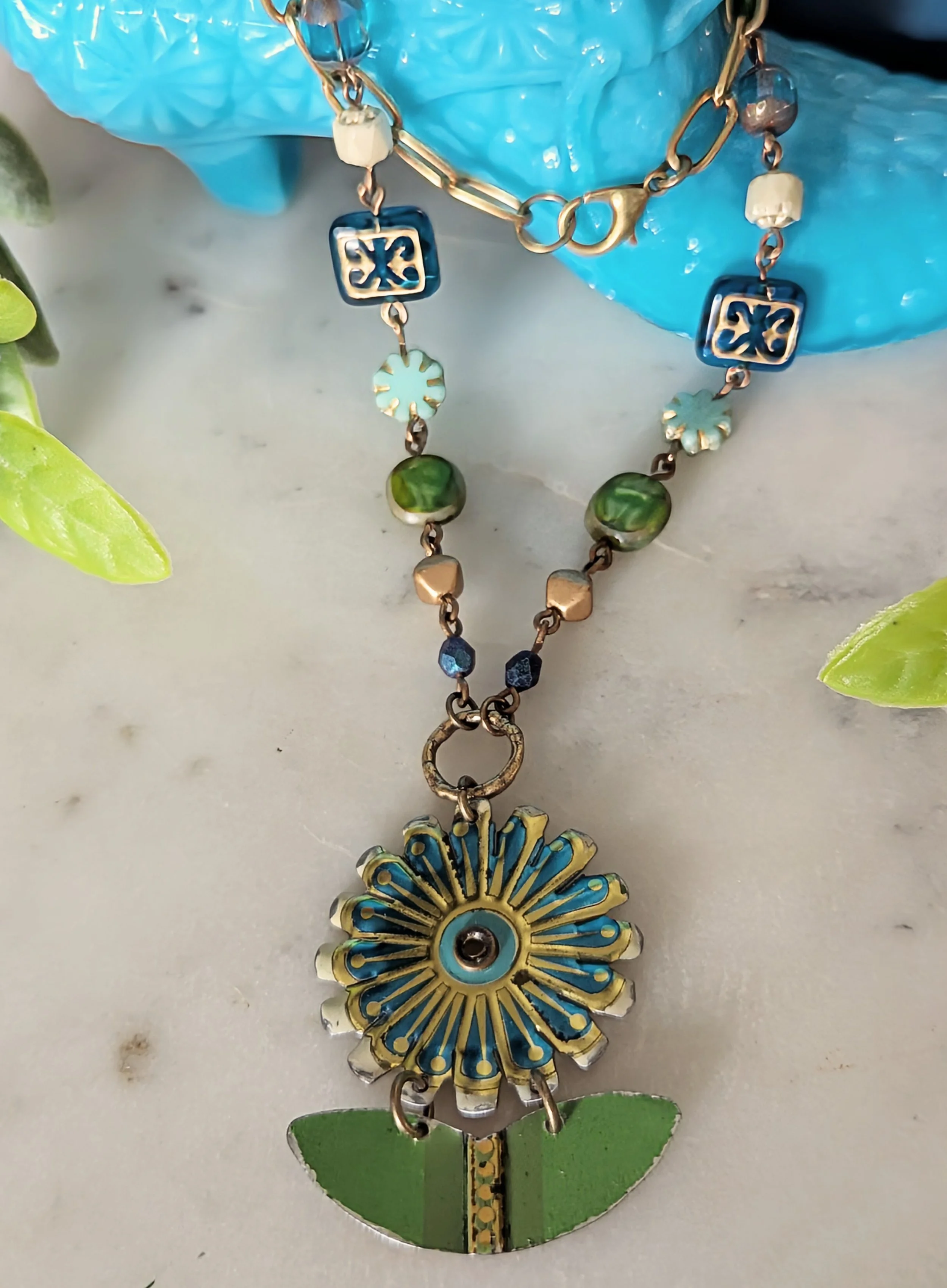 Spring Garden - azure