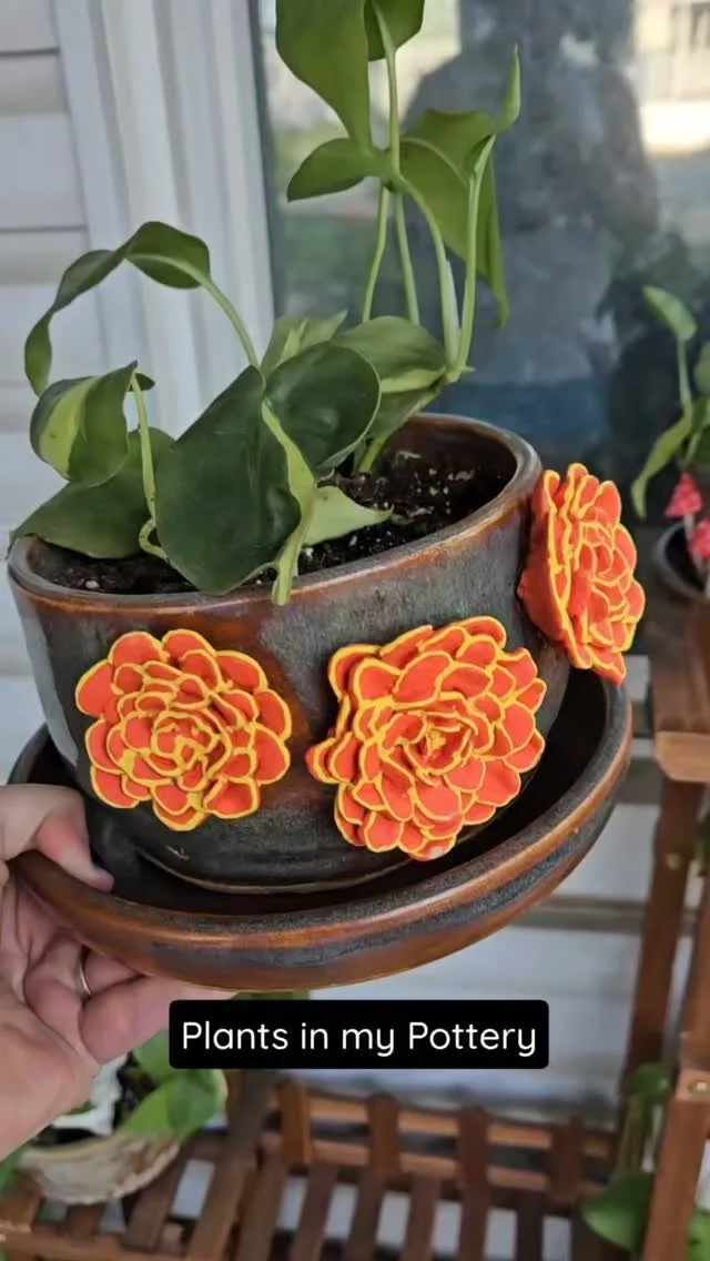 I moved all of my houseplants outside, and I made all the pottery in this video. The entire reason I started doing ceramics was to make pottery for my garden! A big, beautiful flower pot can be hundreds of dollars. Now I can make and fire them myself