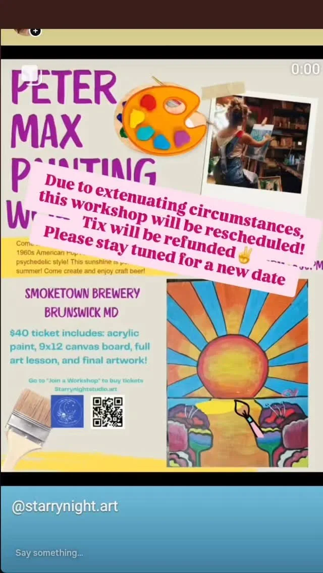 We will reschedule this event! Thank you for understanding! π π¨π