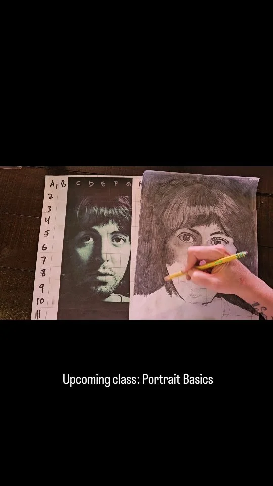 🍂Sept 3 and 10, 7pm, I am teaching two Teen Art classes with the @brunswickmdart on Portrait Basics! $25 for 2 sessions at City Park Building.
.
Session 1 will be prep and instruction, then we can work on it and return the next week for Session 2 f