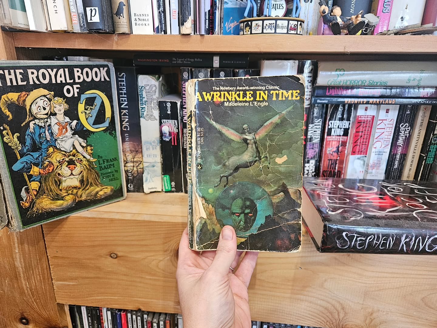 NO SPOILERS, but Stranger Things never, ever disappoints. So MANY literary references throughout the show, but especially this season. It's like they looked at my home library for ideas, I am loving this final season so far! 
.
I need to read A Wrink