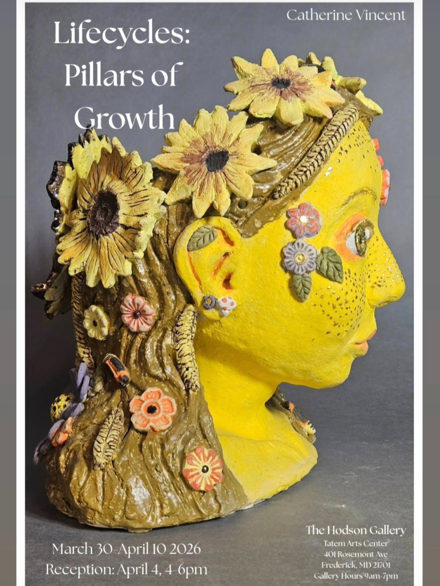 Catherine Vincent, Ceramics MA Show "Lifecycles: Pillars of Growth" begins at the end of the month. Stay tuned for more information over the next several weeks!
.
.
.
#Ceramics #gardenart #artistsoninstagram #marylandartist #gardenpottery