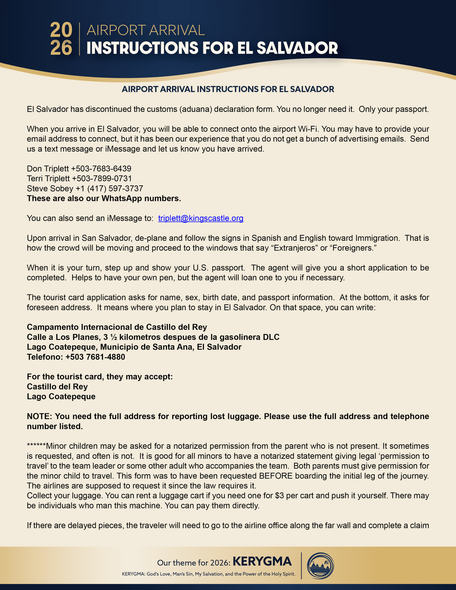 Documents | Discover More - Get Involved Today — Kings Castle Ministries
