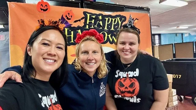 PTA members at halloween