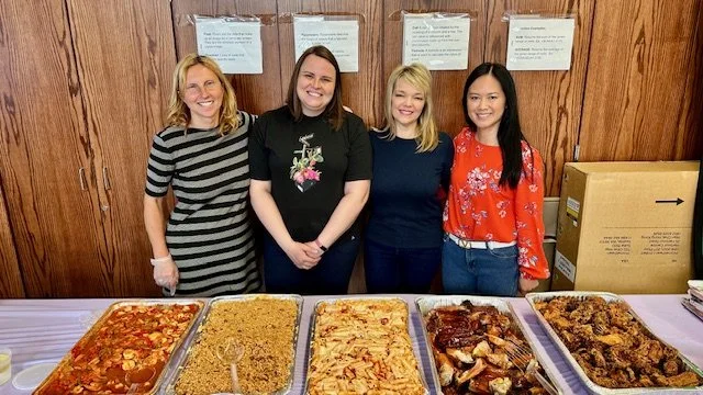 PTA members with food