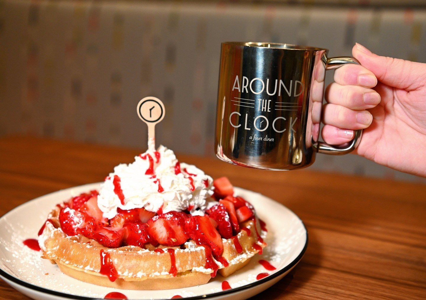 Start your day off the right way at Around the Clock Diner - as they say, breakfast is the most important meal of the day!⁠
☕️🍓🧇⁠
.⁠
.⁠
.⁠
#atcdiner #aroundtheclockdiner #diner #NJdiner #americandream #americandreammall #newopenings #newopeningsnj 