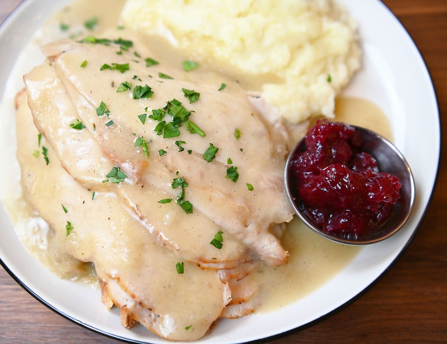 Gobble gobble 🦃 ⁠
⁠
Although the @americandream will be closed on Thanksgiving we have our ⁠Open-Faced Turkey Gobbler served on pullman bread with cranberry sauce, mashed potatoes &amp; gravy!⁠
.⁠
.⁠
.⁠
#atcdiner #aroundtheclockdiner #diner #NJdiner