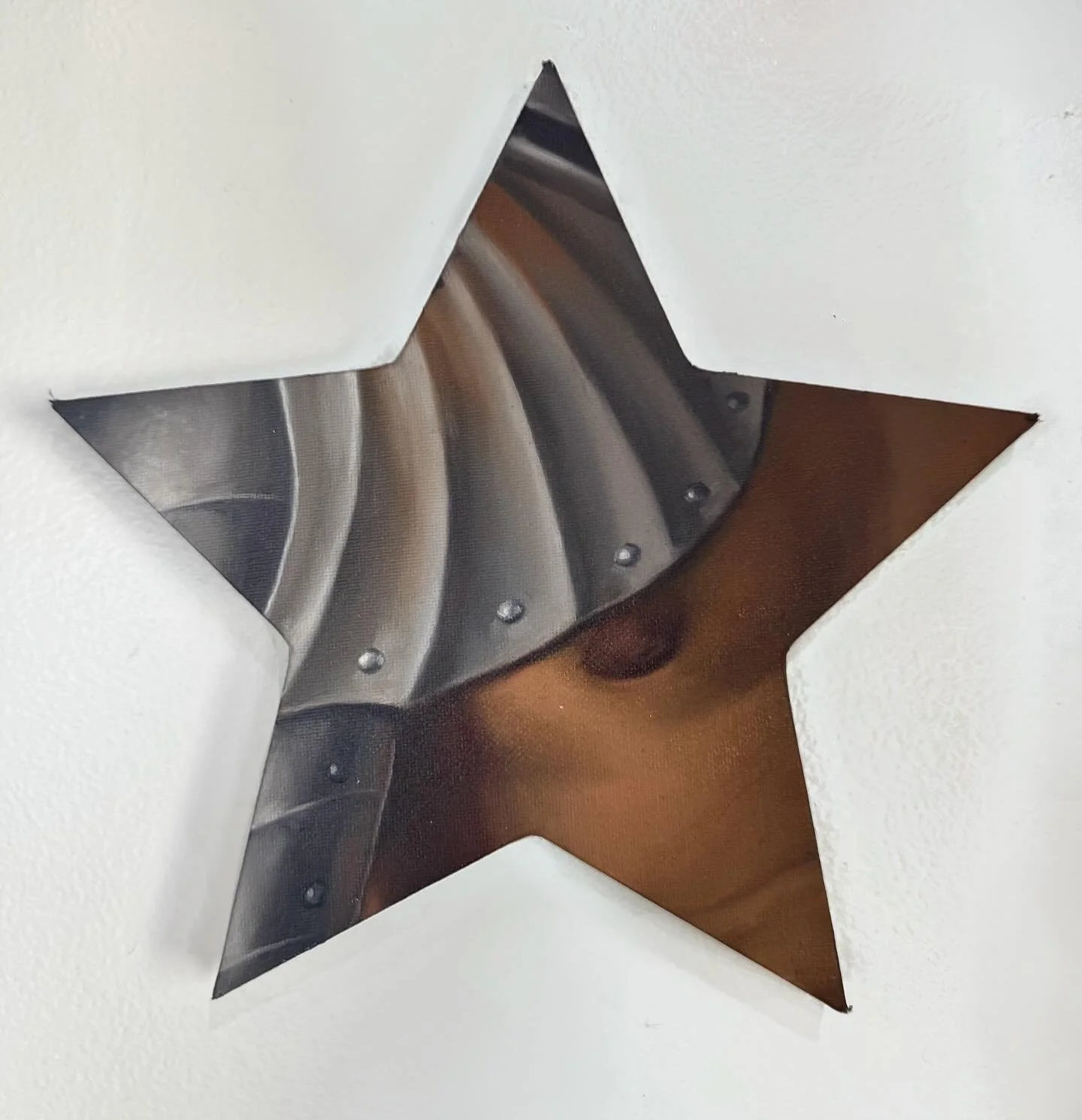 &ldquo;soft armor&rdquo;, oil on canvas, continuation of my intimacy star series 🫧

dedicated to my muse and partner