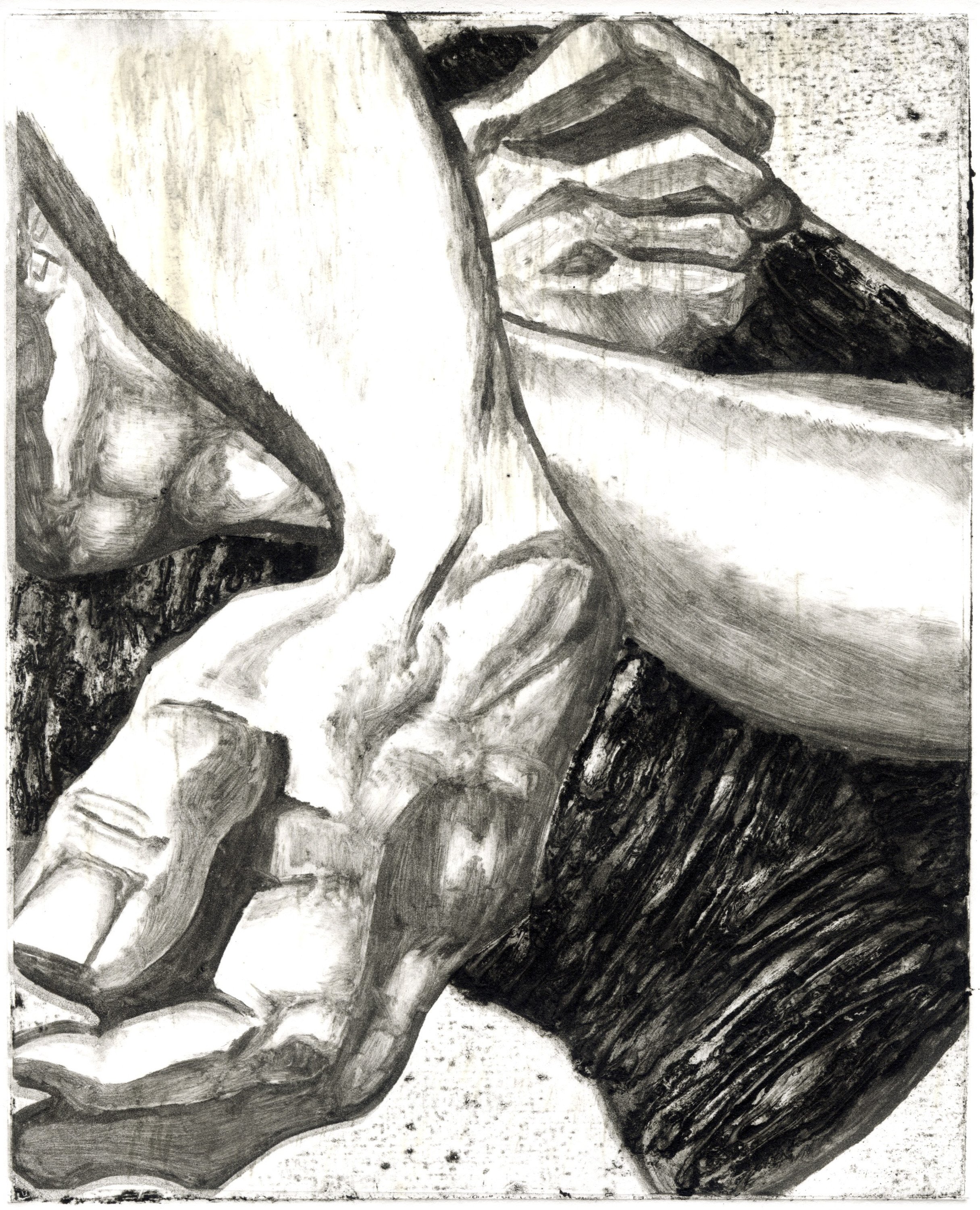 David (2022) - monotype and collagraph
