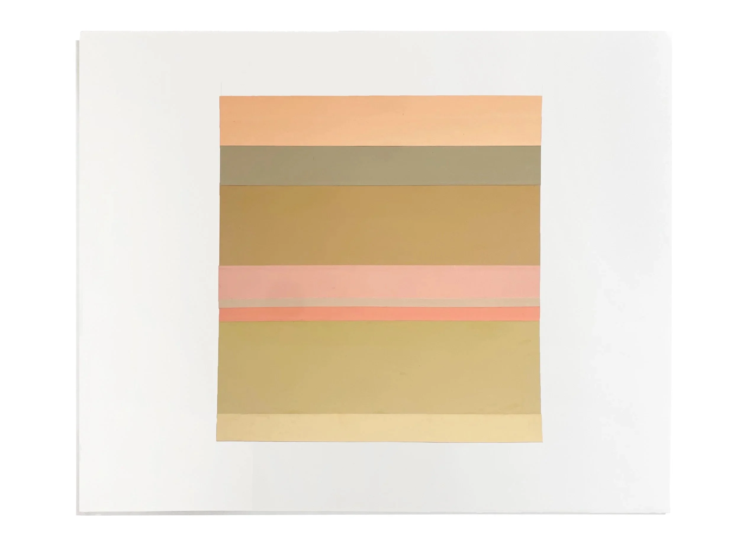 Two of Two 10x 9 Color-Aid Collage, 2026, Color-aid paper, glue, on 14h x 17w paper 