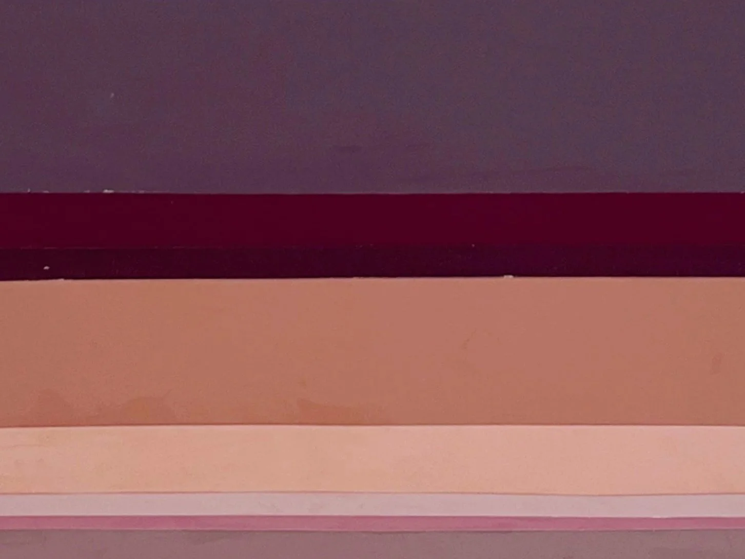 1 of 2 10 x 9 Color-Aid Collage, 2026, Color-aid paper, glue, on 14h x 17w paper (detail)