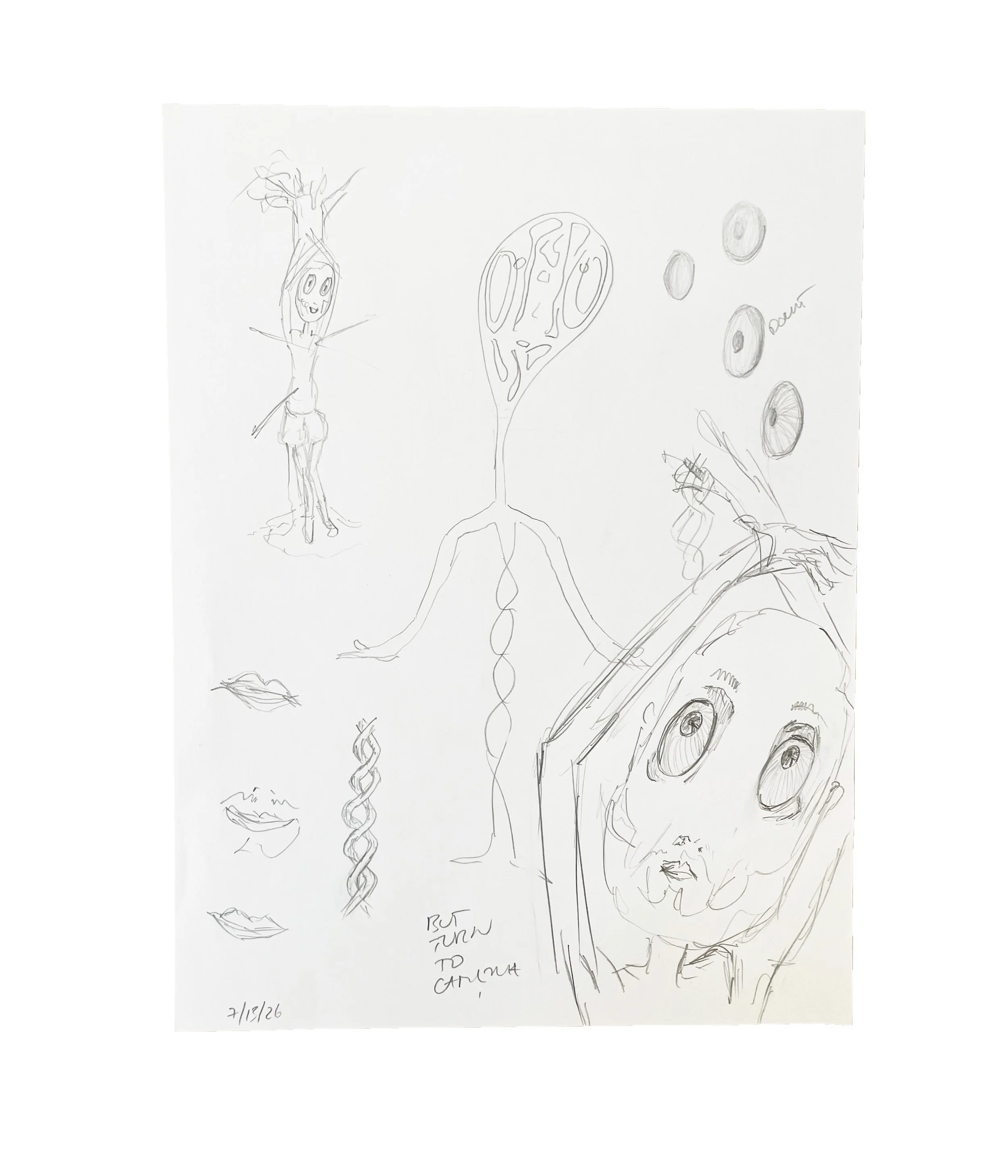 Saint Sebastian explore after Guido Reni, 12 x 9, graphite pencil on paper, 2026