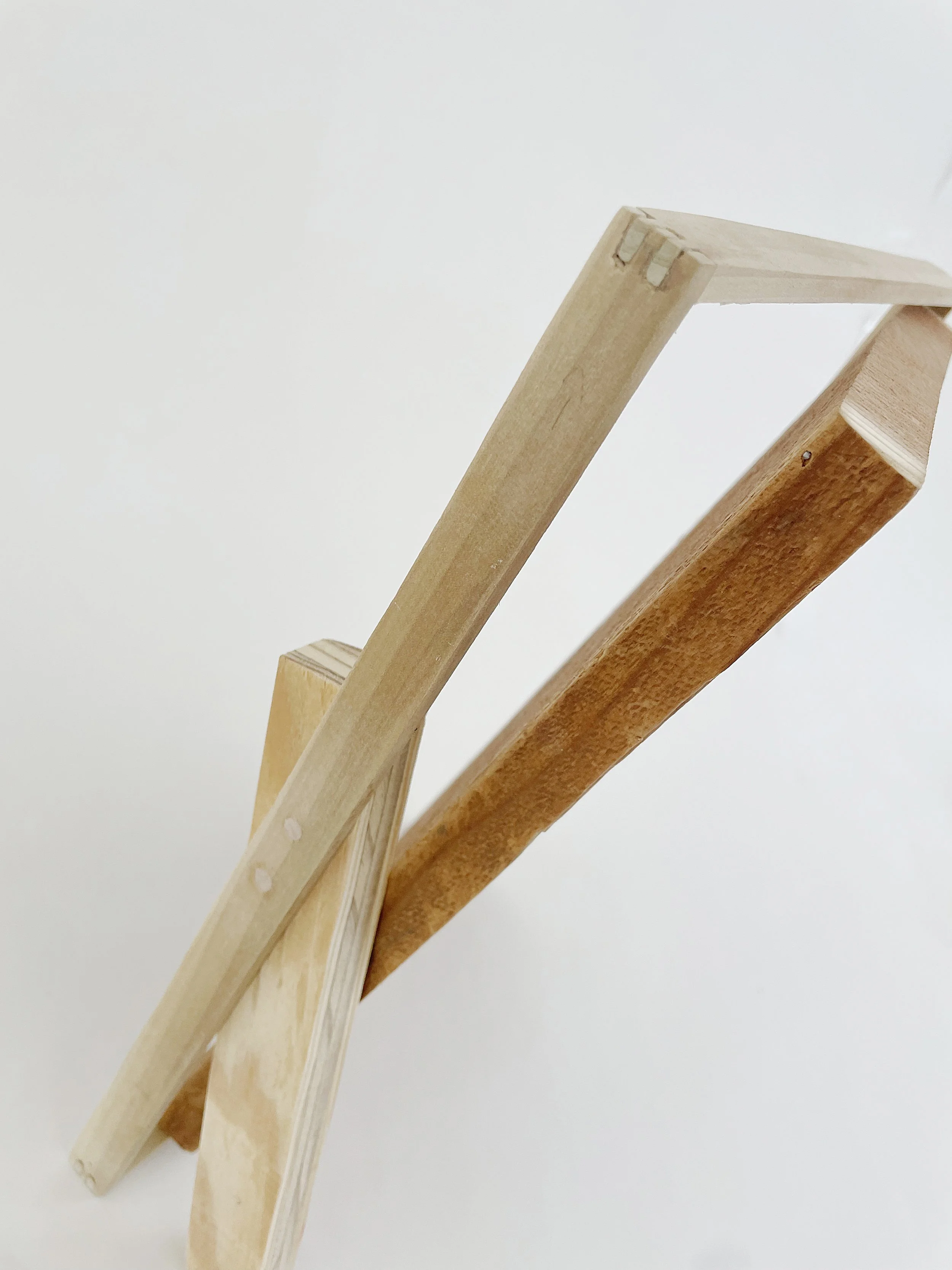 Untitled (Door), 2024, 13h x 9w x 3.5d - salvaged wood & plywood, .25 Poplar, glue, wood dowels