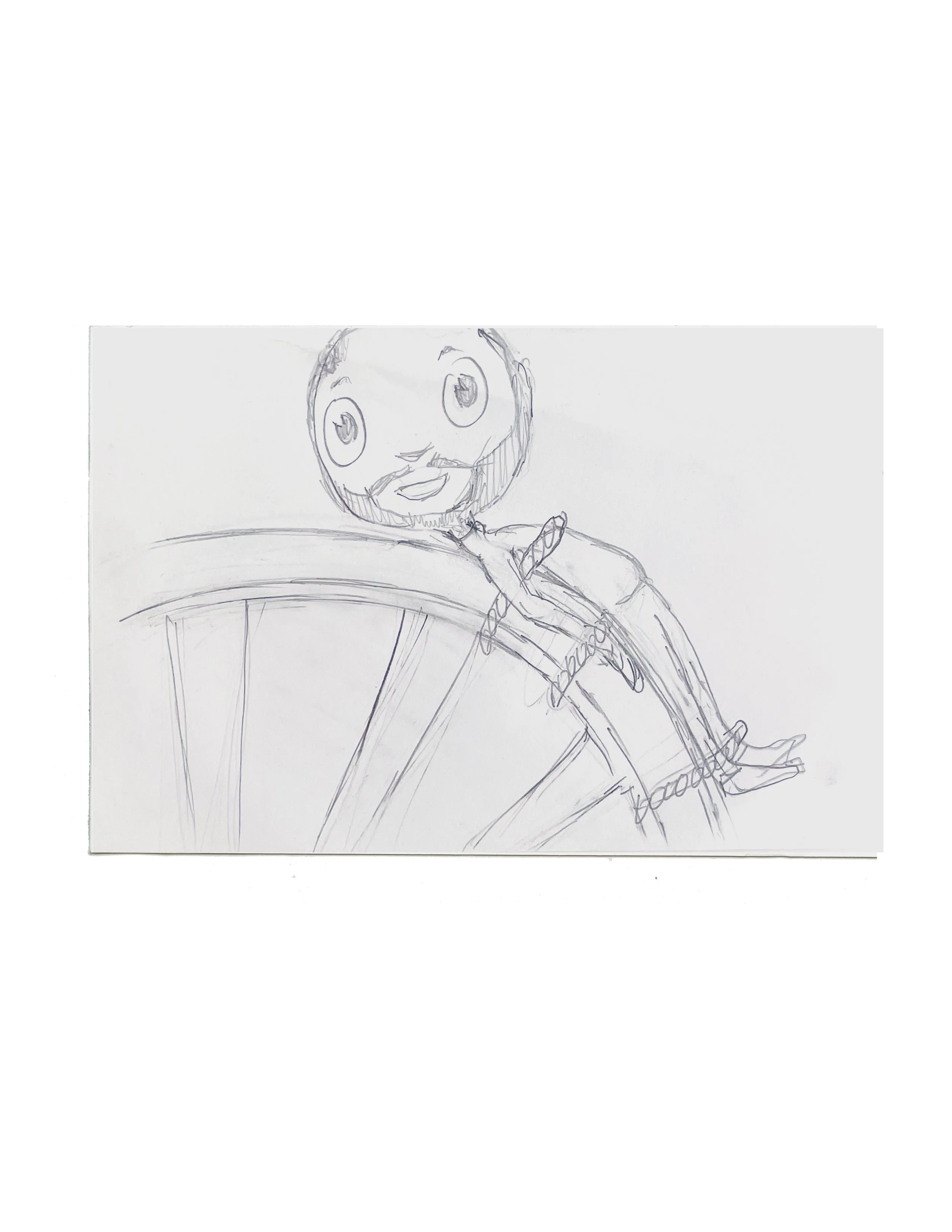 On the Breaking Wheel, 2025, 4x6, Graphite Pencil on paper