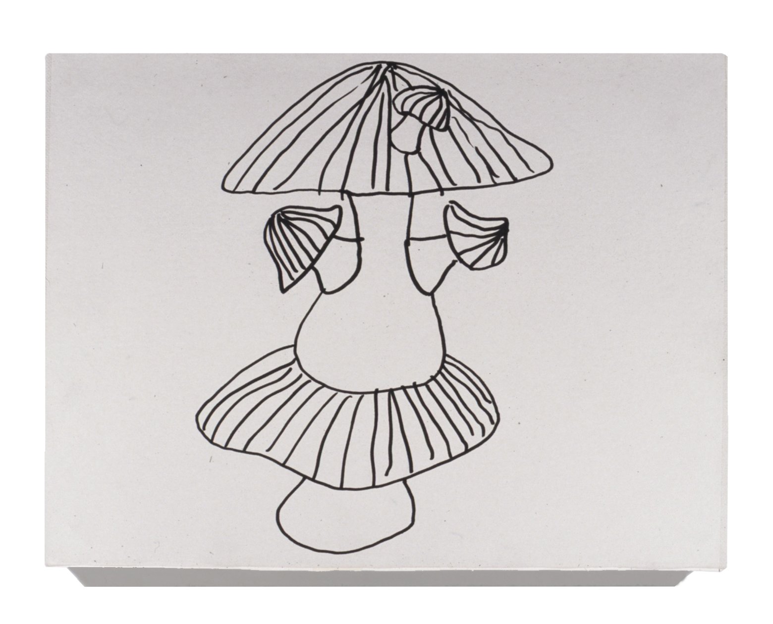 Drawings on Domino Motif, Detail, 8.5h x 11w x 1d, 1991, UC Davis