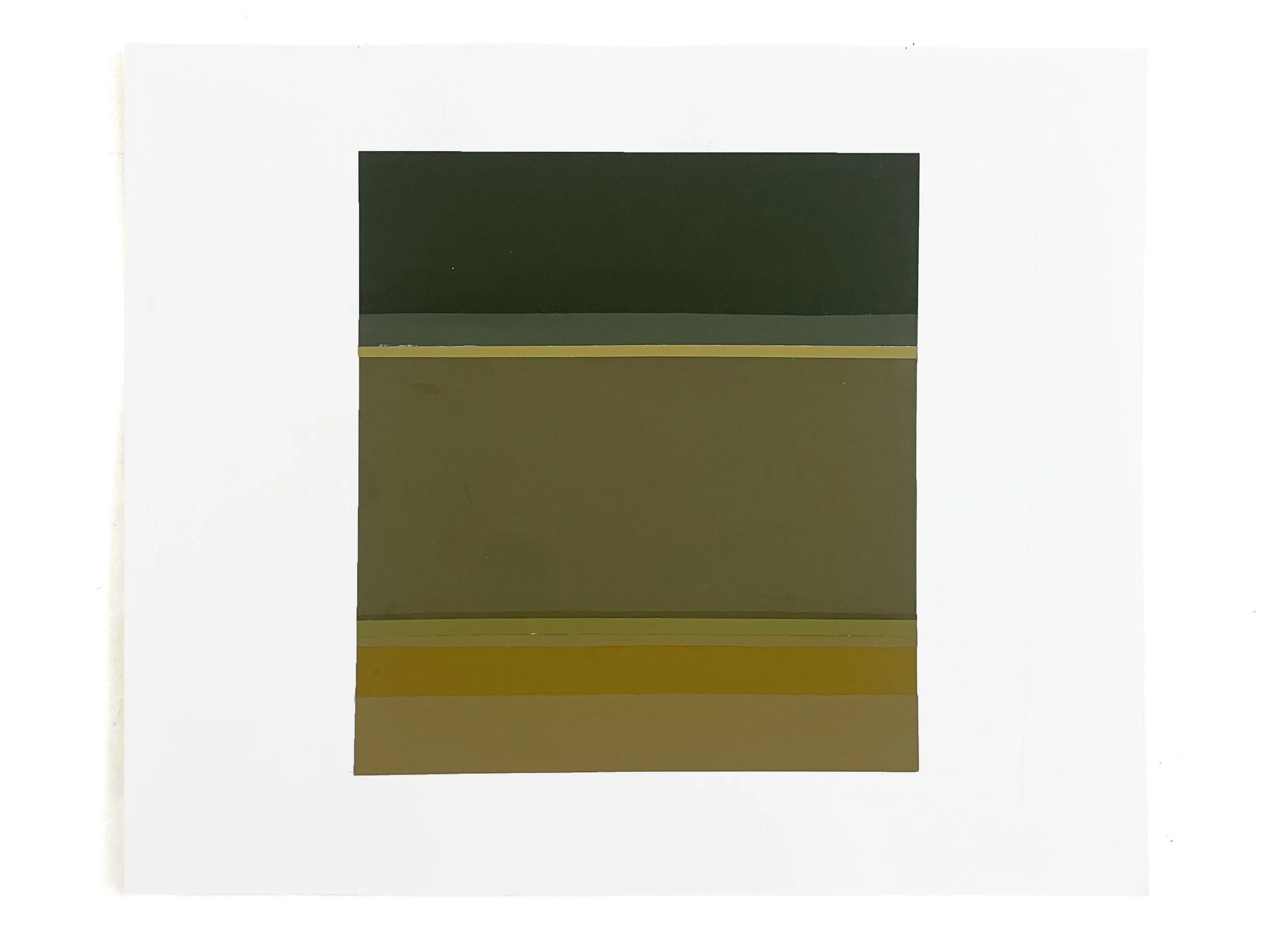 Three of Three 10x 9 Color-Aid Collage, 10h x 9w, Color-aid paper, glue, spray-adhesive, on 14h x 17w paper 