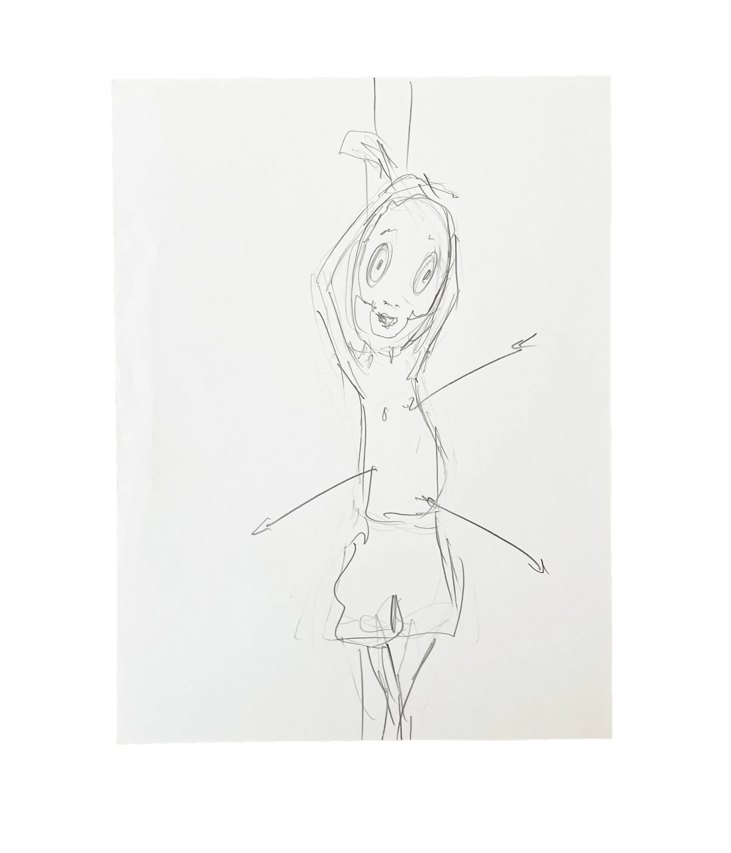 Saint Sebastian explore after Guido Reni, 12 x 9, graphite pencil on paper, 2026