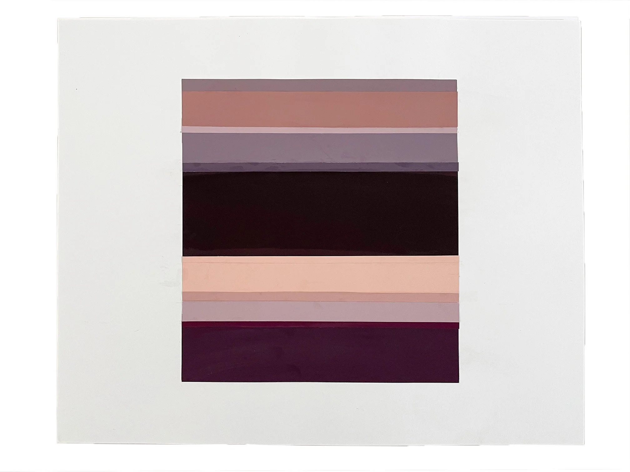 2 of 2 10 x 9 Color-Aid Collage, 2026, Color-aid paper, glue, on 14h x 17w paper