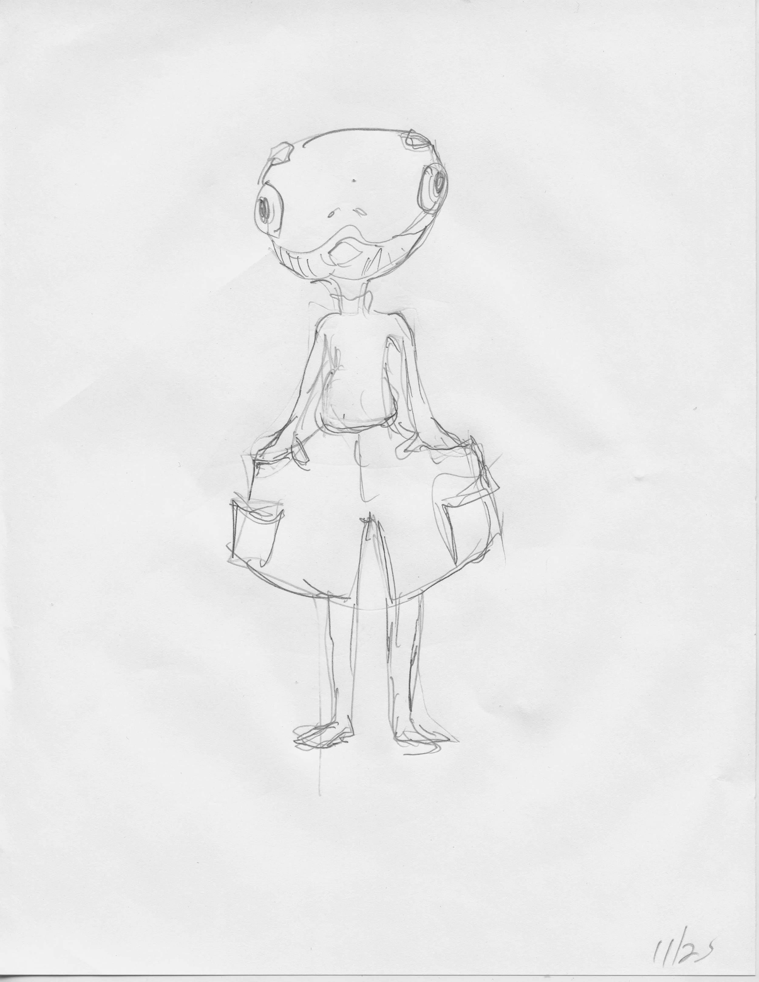 MantuaCargo fish eyes, 2025, 11 x 8, graphite on paper