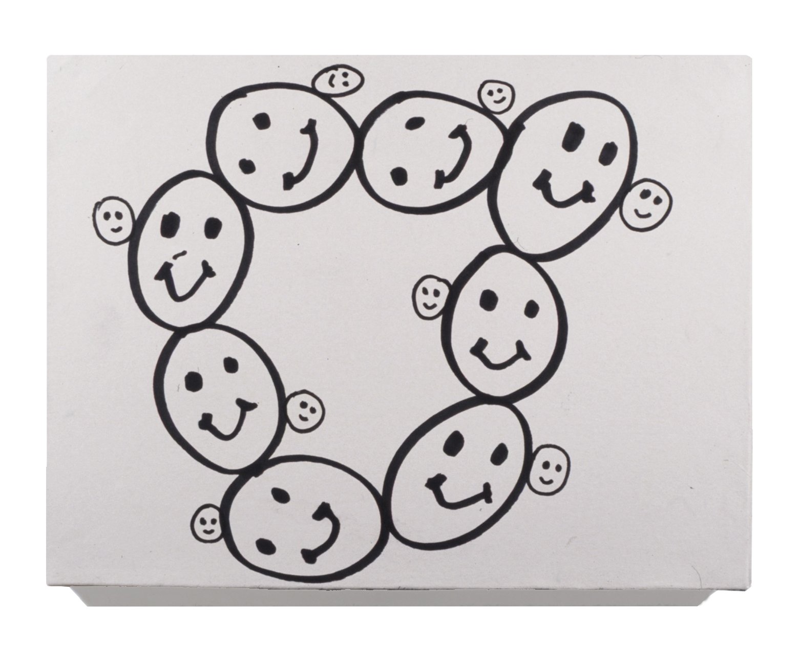 Drawings on Domino Motif, Detail, 8.5h x 11w x 1d, 1991, UC Davis