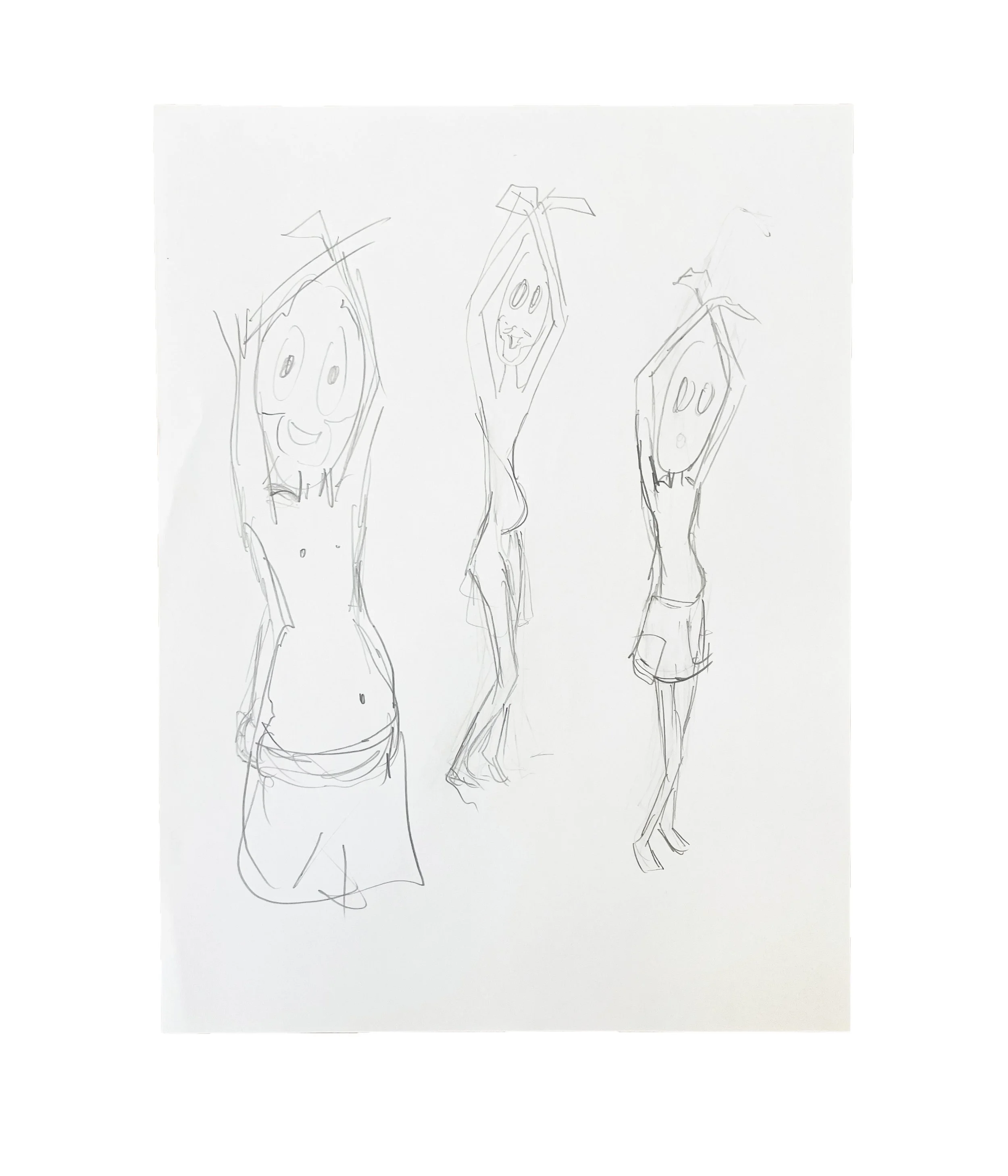 Saint Sebastian explore after Guido Reni, 12 x 9, graphite pencil on paper, 2026