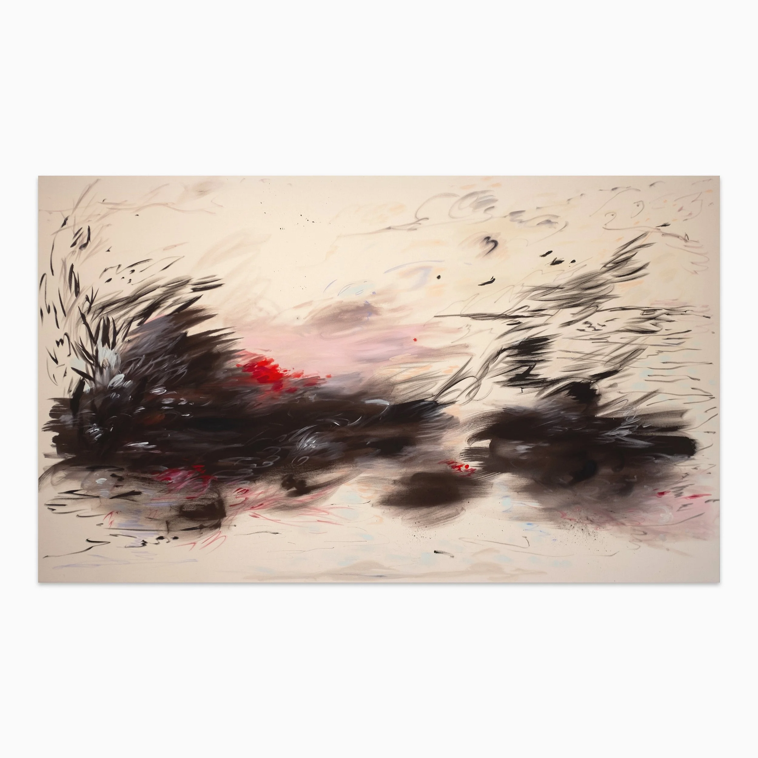 Solaster dawsoni - Acrylic, Flashe and ink on muslin,  48h x 90w in