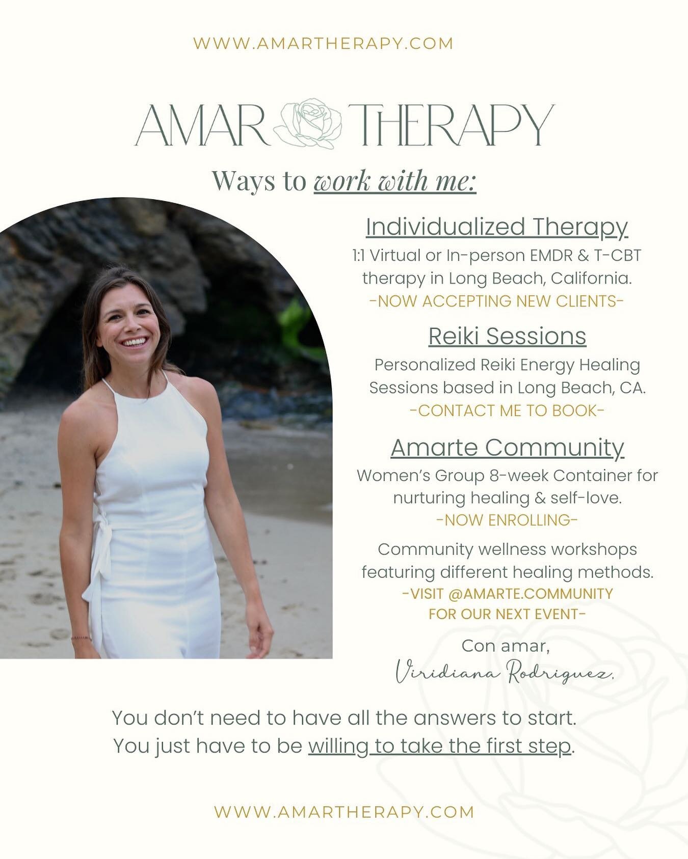 Hola! I&rsquo;m so happy you&rsquo;re here! 

Now that the new year is here, I wanted to take a minute to re-introduce myself! ☺️

Hola! I&rsquo;m Viridiana Rodriguez, LCSW (you can call me Viri), owner of Amar Therapy @amartherapy and @Amarte.Commun