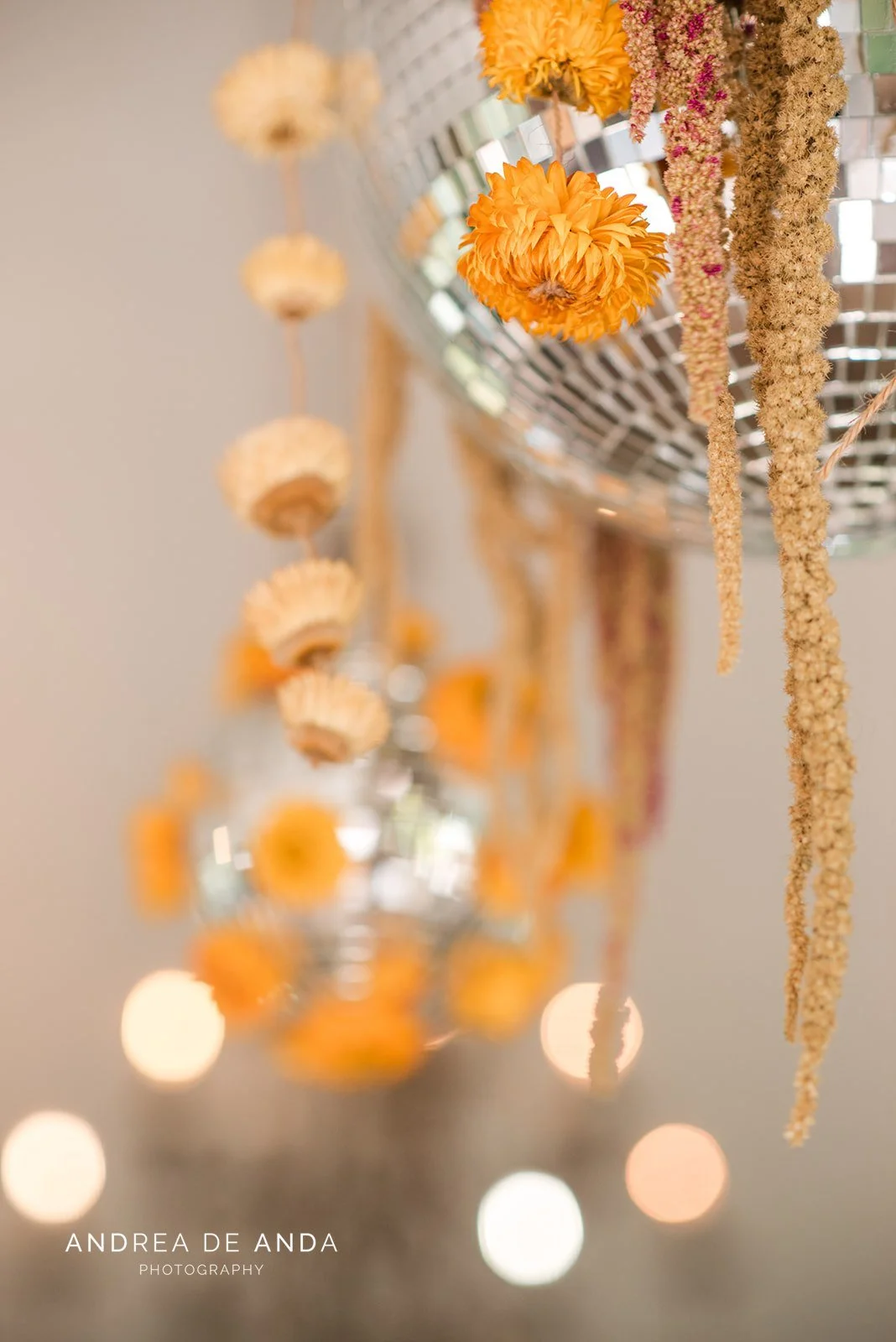 Wahoo Grill Decatur Disco Ball Ceiling Installation Reception.jpg