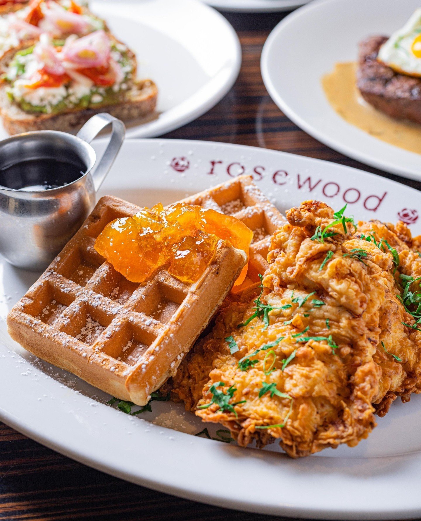 Chicken &amp; Waffles are calling your name! 🍗🧇⁠
⁠
Brunch at Rosewood Grill every Sunday from 10am to 2pm.