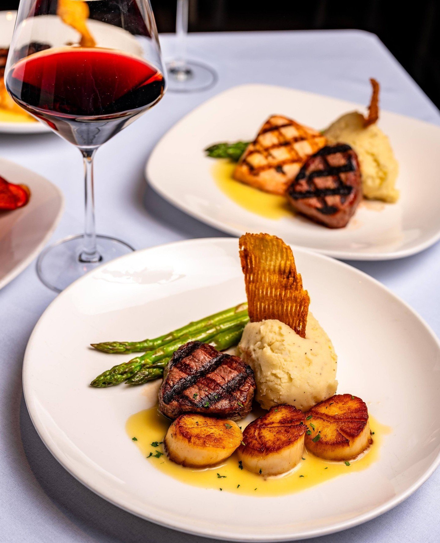 Steak and salmon?⁠
Or steak and scallops?⁠
⁠
Let us know which combo you'll be choosing to indulge in during our Mixed Grill Prix Fixe running through May!