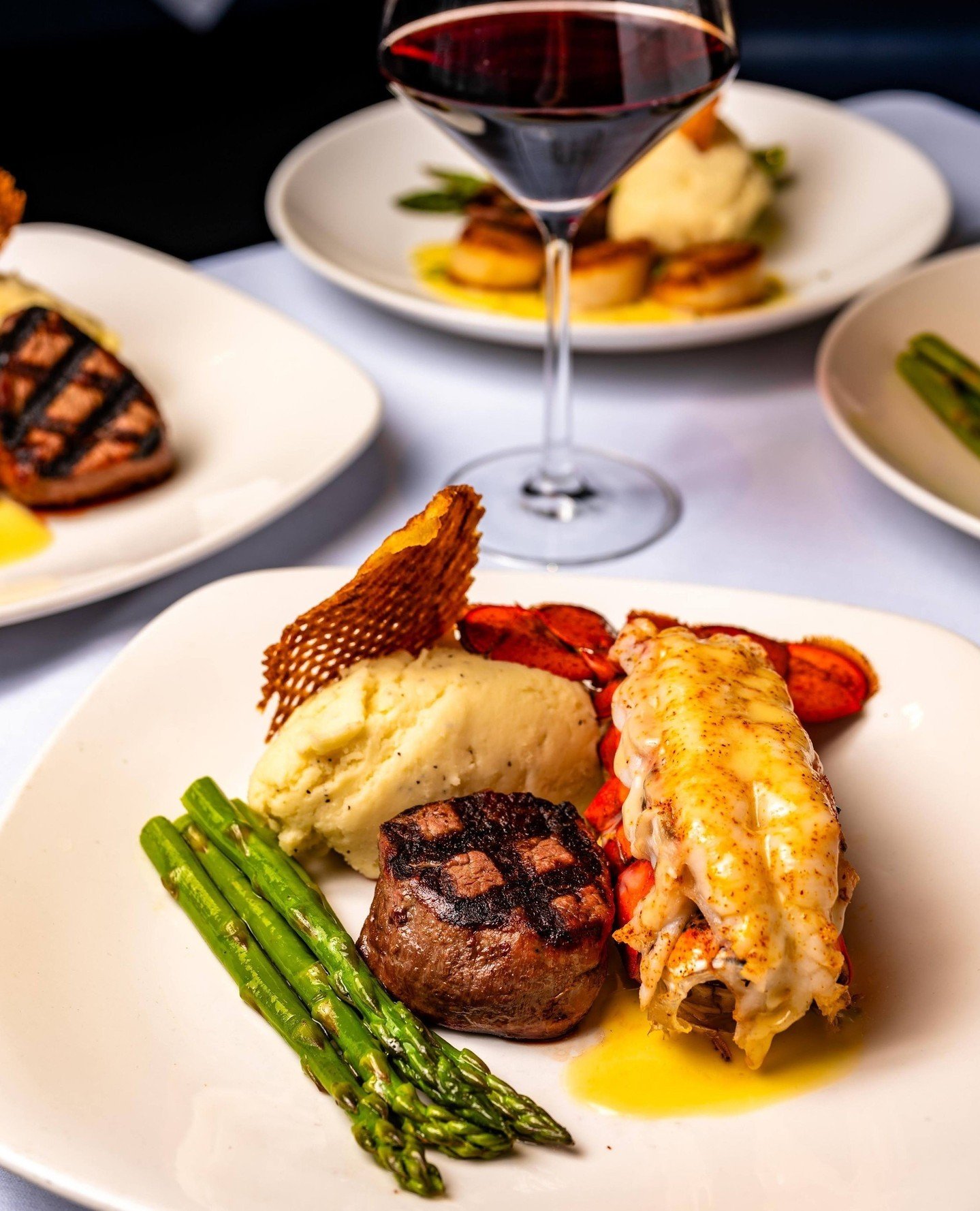 🥩 🦞 🍷⁠
⁠
Name a better combination?⁠
Don't miss out on our Mixed Grill Prix Fixe!