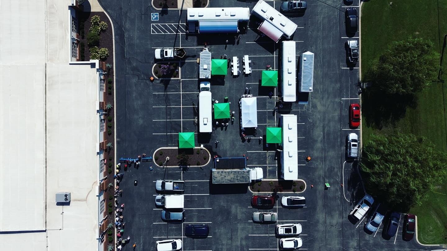 What an amazing day serving our community!
The need is real! People were camped out the night before, just to receive the basic services we offer.
We had 17 in vision, 14 in dental (with 51 extractions.), 28 in hair, 55 in medical and 203 meals serve