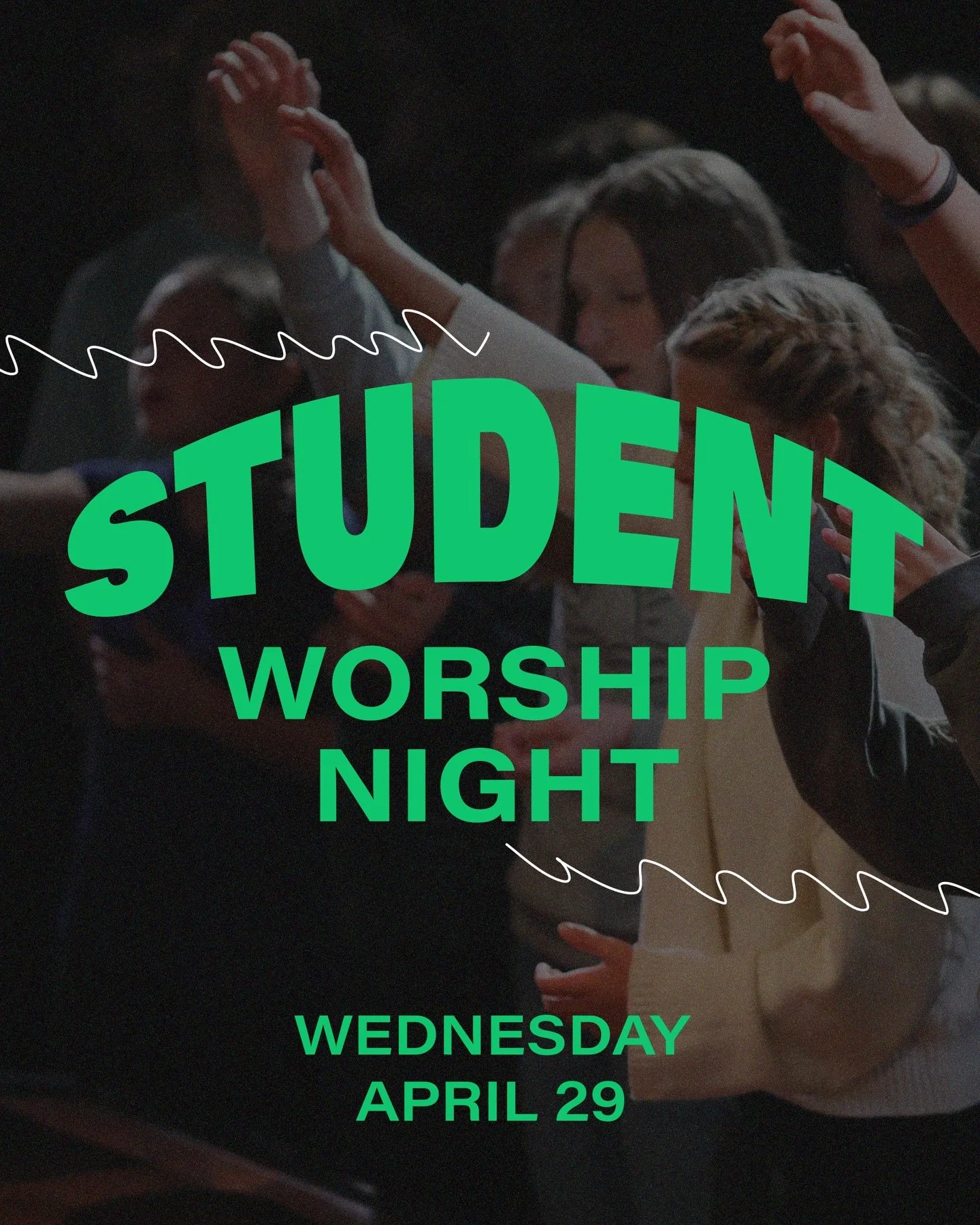 You&rsquo;re invited to our Student Life Worship Night!

📅 Wednesday, April 29th
⏰ 6:00 PM
📍 The Edge at Life Church Cookeville

We&rsquo;ll also be having water baptisms, and if you&rsquo;re interested in getting baptized, registration is in the l