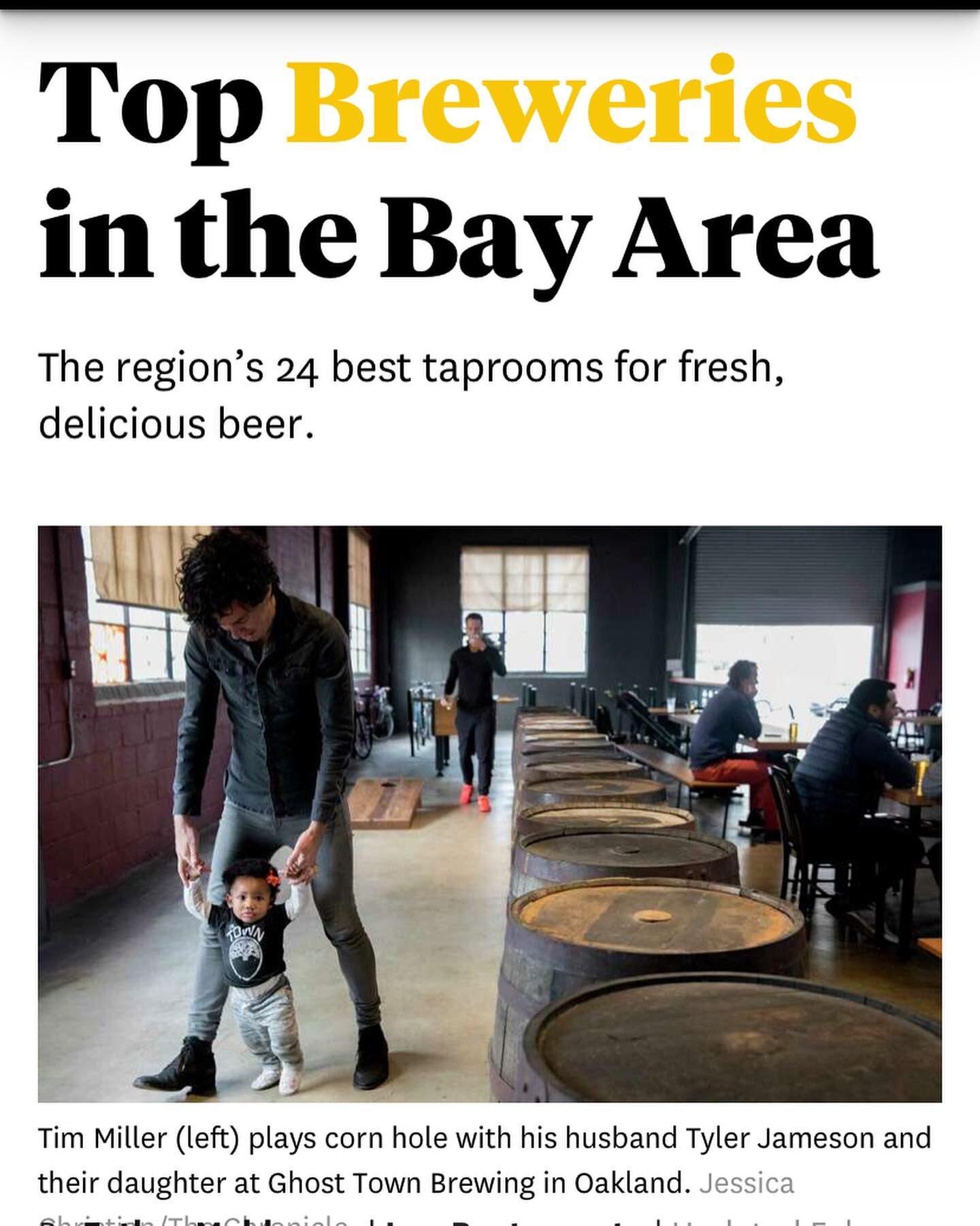 💥 Feels good to be included in a list with some amazing legends, brewers, and friends like @russianriverbrewingofficial @foxtalefermentationproject  @cellarmakerbrewing @woodsbeer et al 

Thank you to @sfchronicle and @esthermob for including your f