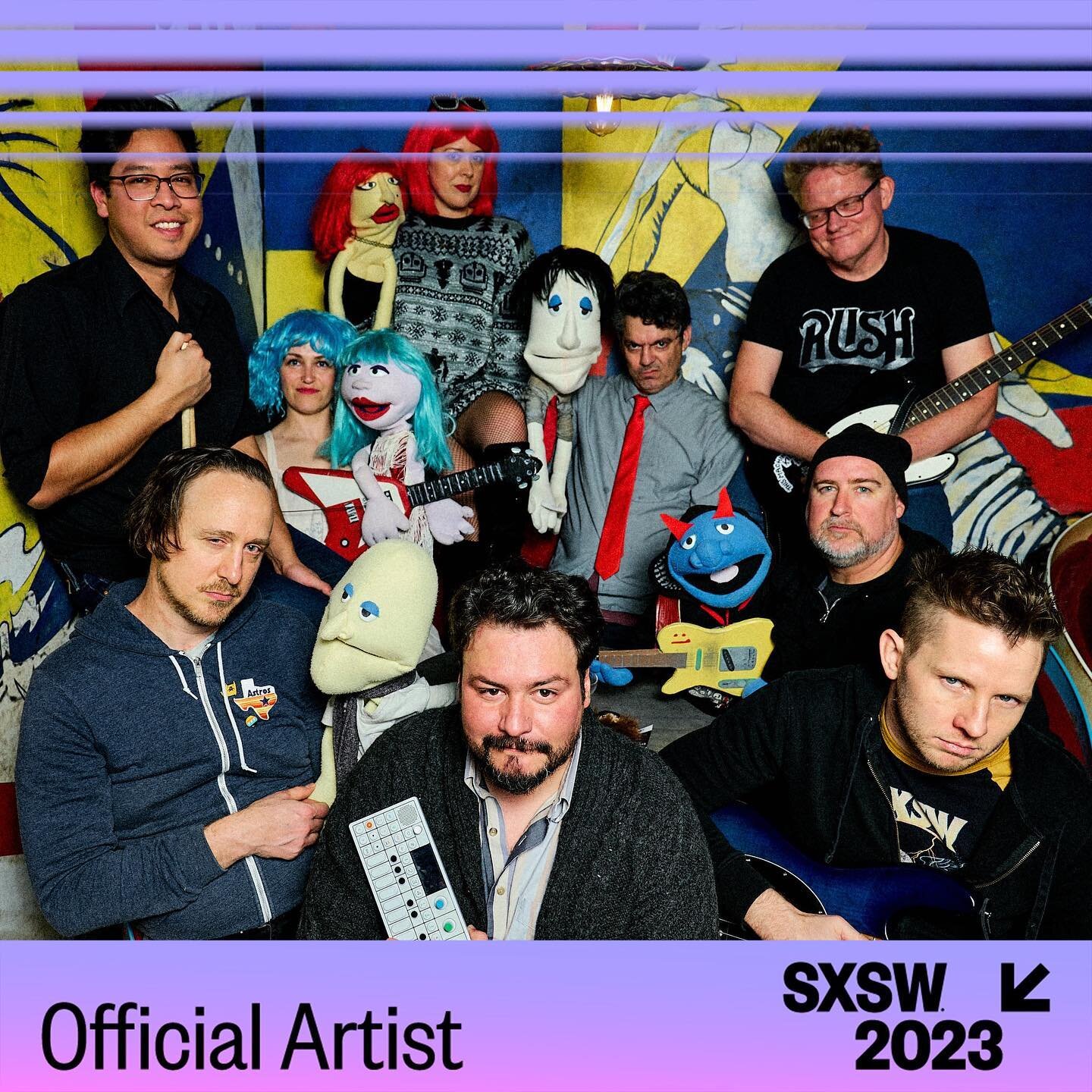 The only emo puppet band at #sxsw2023 (that we know of) 

SAD BY SAD WEST SHOWS

3/17 at 7-7:25 pm (short set) at Latchkey
3/18 at 1 am (full set) at Esther&rsquo;s Follies