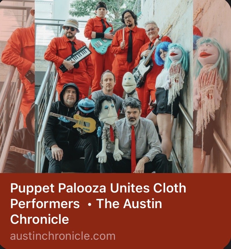 Puppet Palooza Unites Cloth Performers