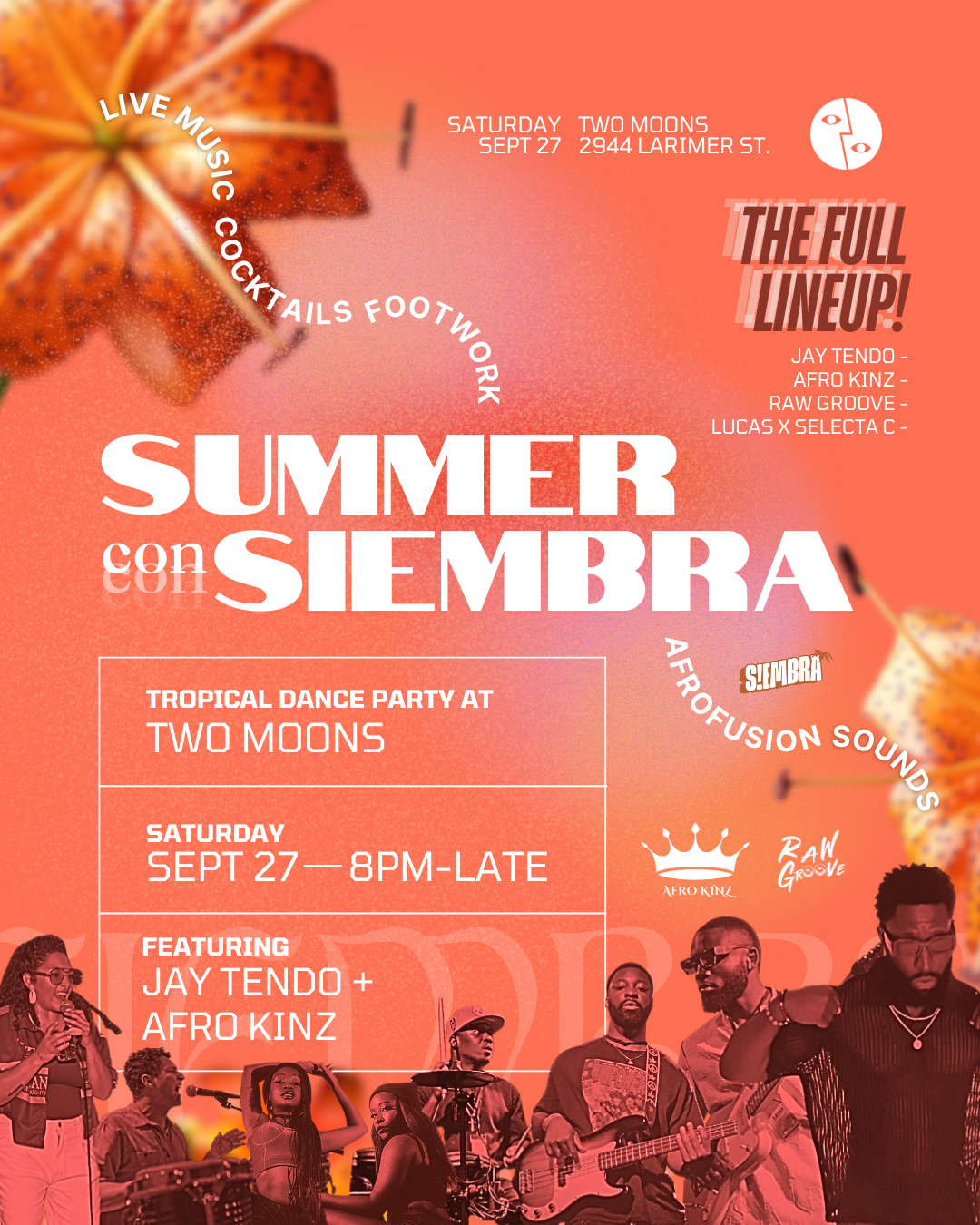 SIEMBRA • Tropical Dance Party • AfroLatin Nightlife in Denver CO